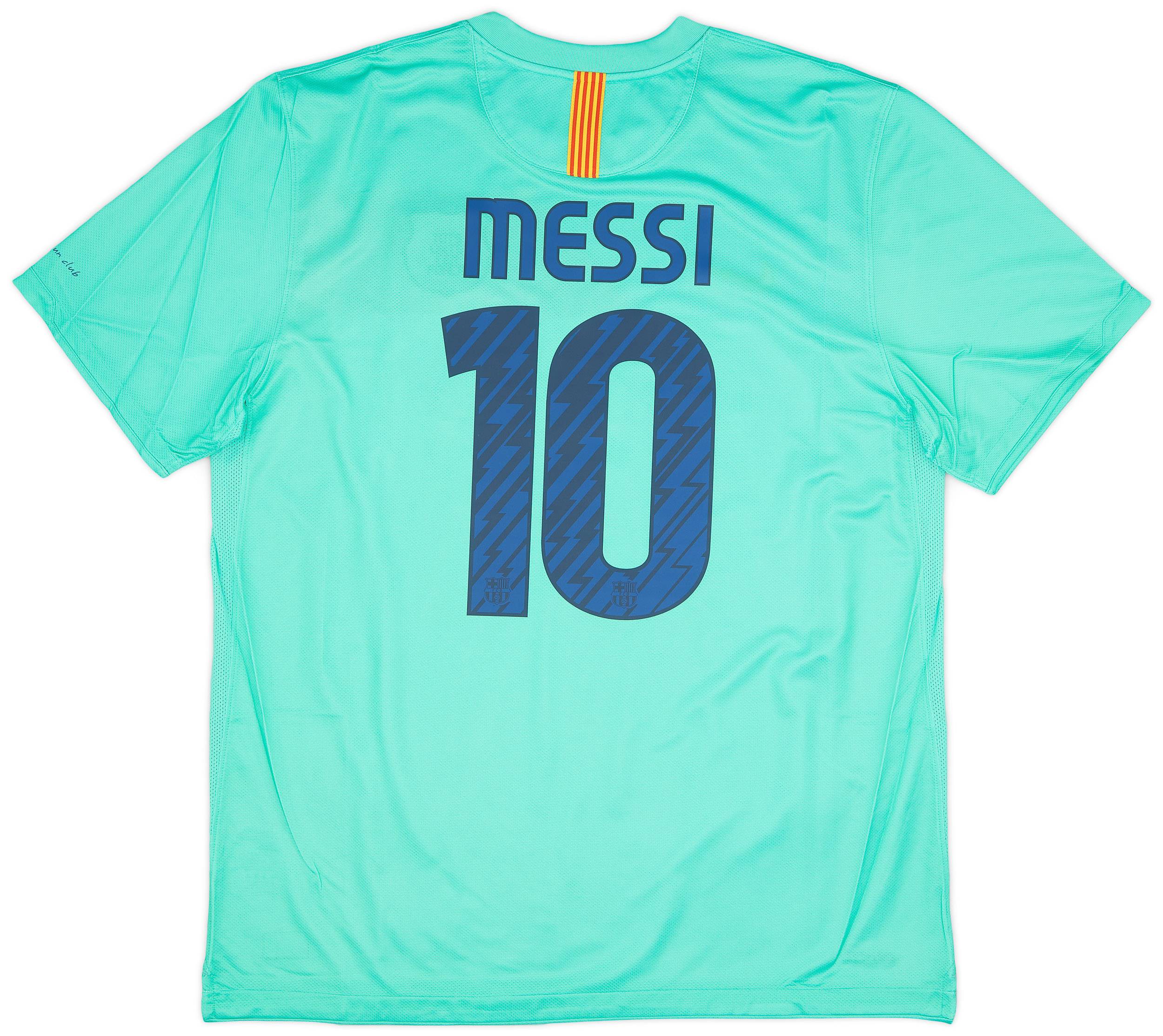 2010-11 Barcelona Away Shirt Messi #10 (XL)