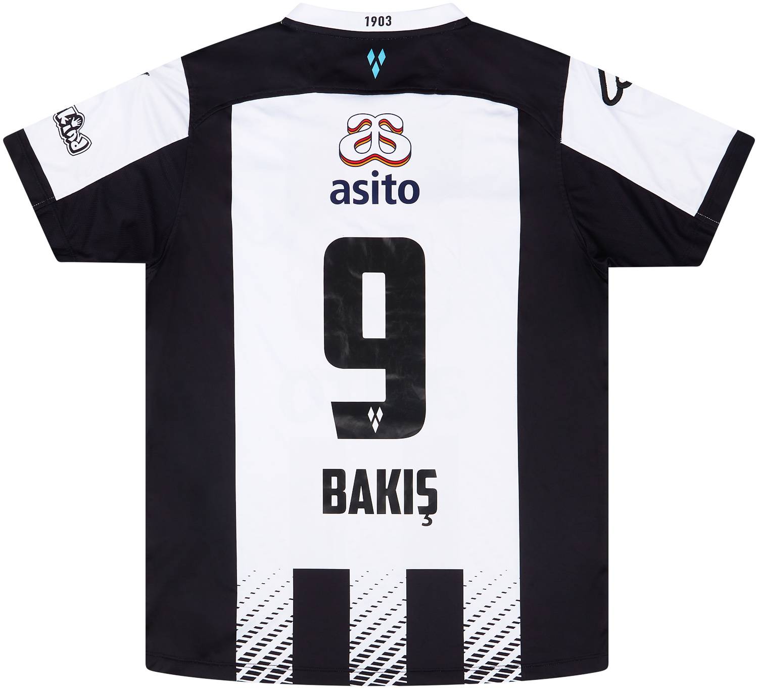 2020-21 Heracles Match Issue Home Shirt Bakis #9
