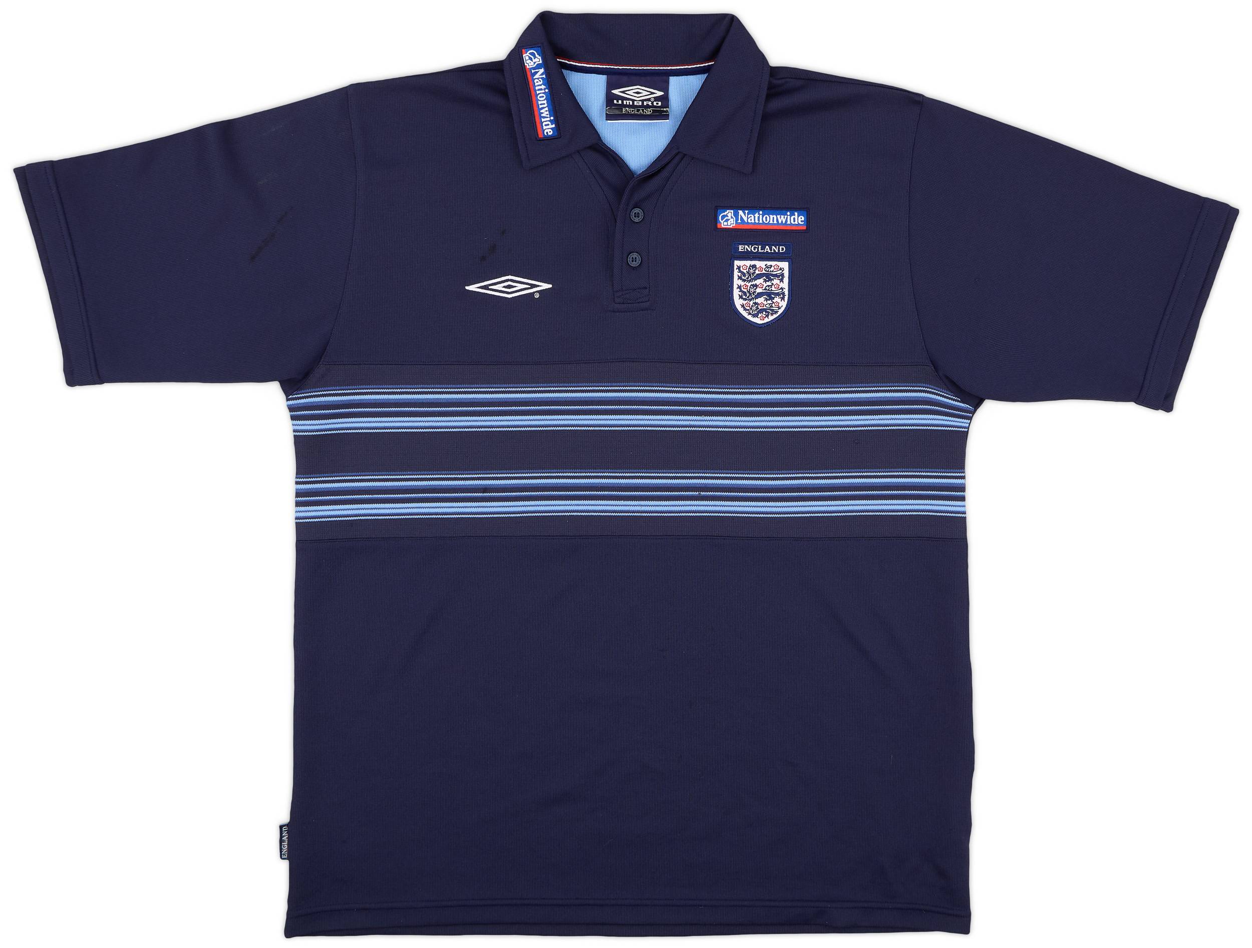 2000-01 England Umbro Polo Shirt - 7/10 - (L)