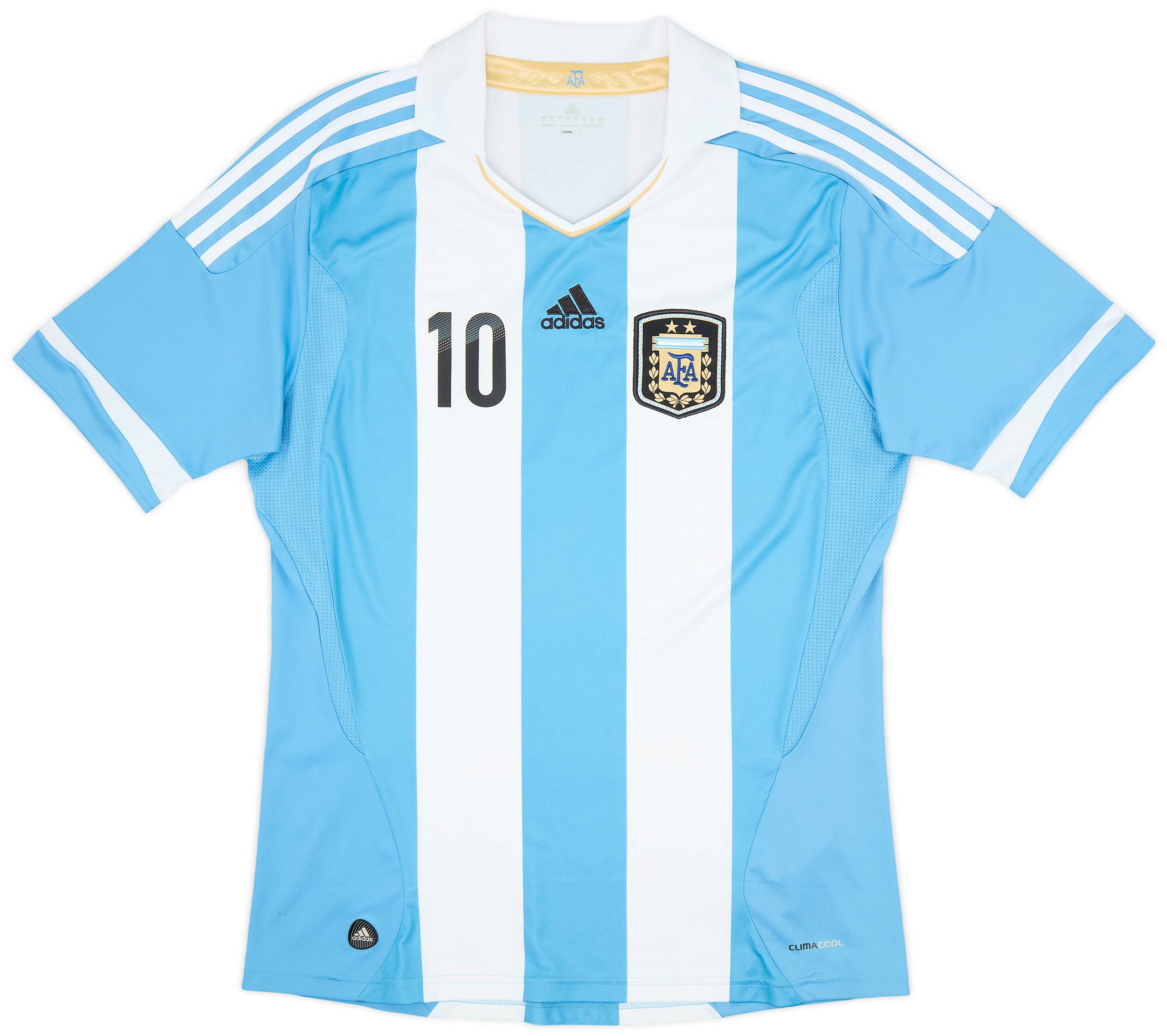 2011-13 Argentina Home Shirt (Messi) #10 - 8/10 - (L)