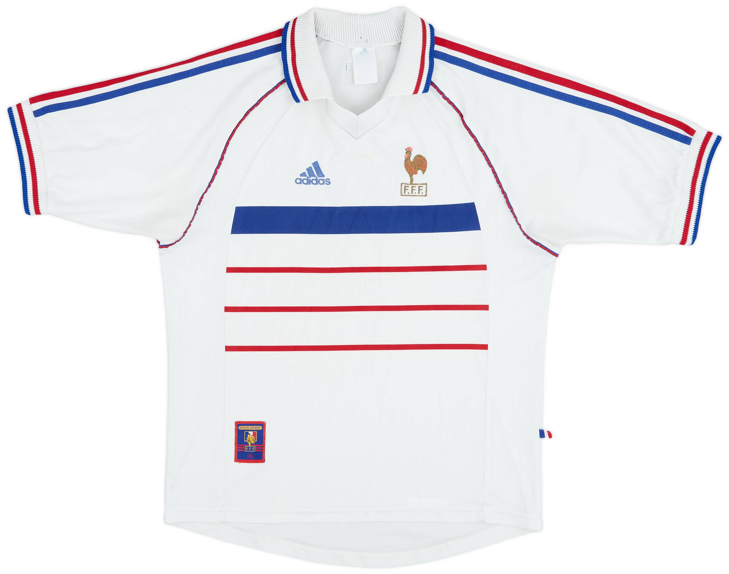 OIOI 　adidas フランス代表　ユニフォーム　1998 AWAY France Away Football Shirt 1998 Adults XL Adidas D154 | eBay