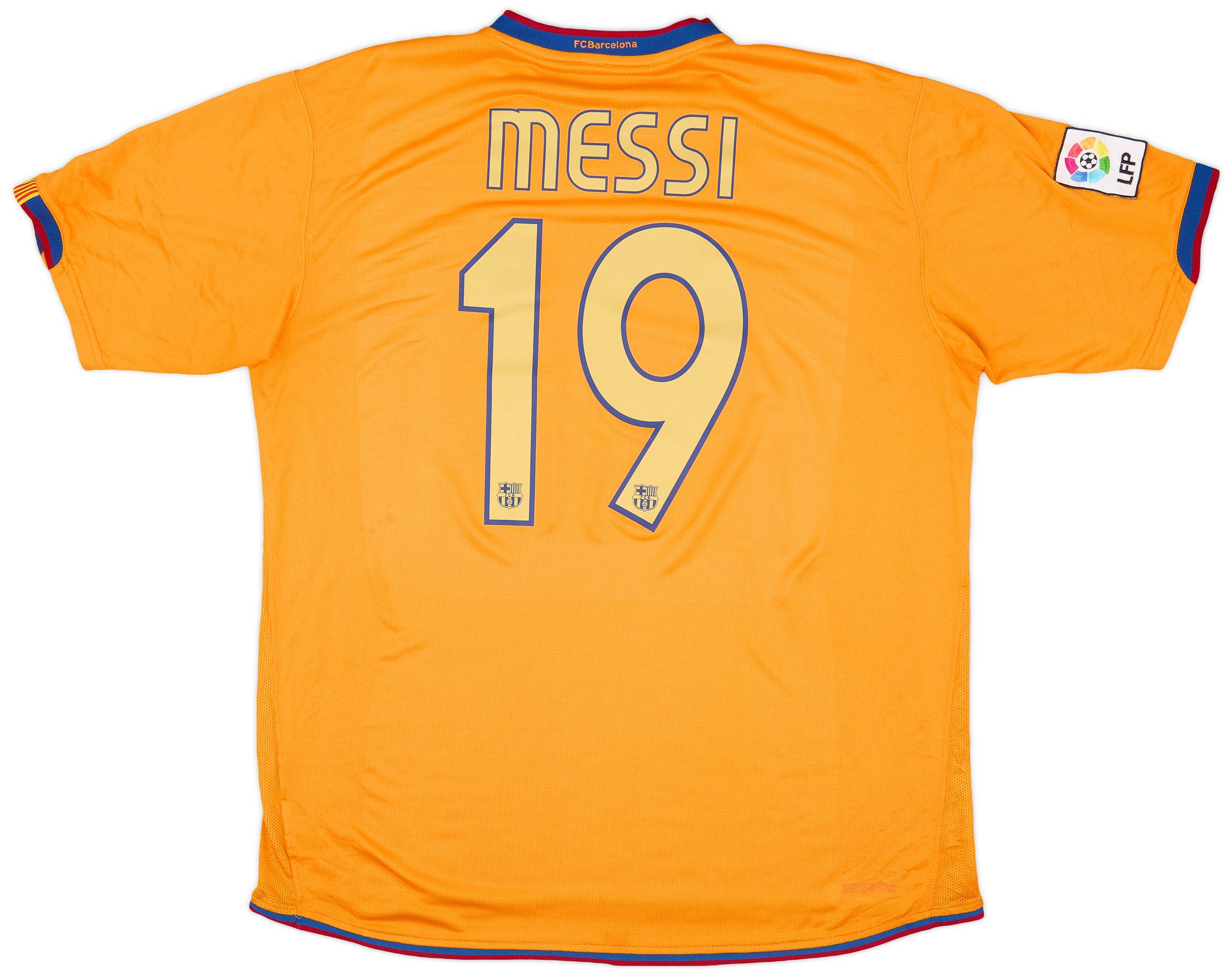 2006-08 Barcelona Away Shirt Messi #19 - 8/10 - (XL)