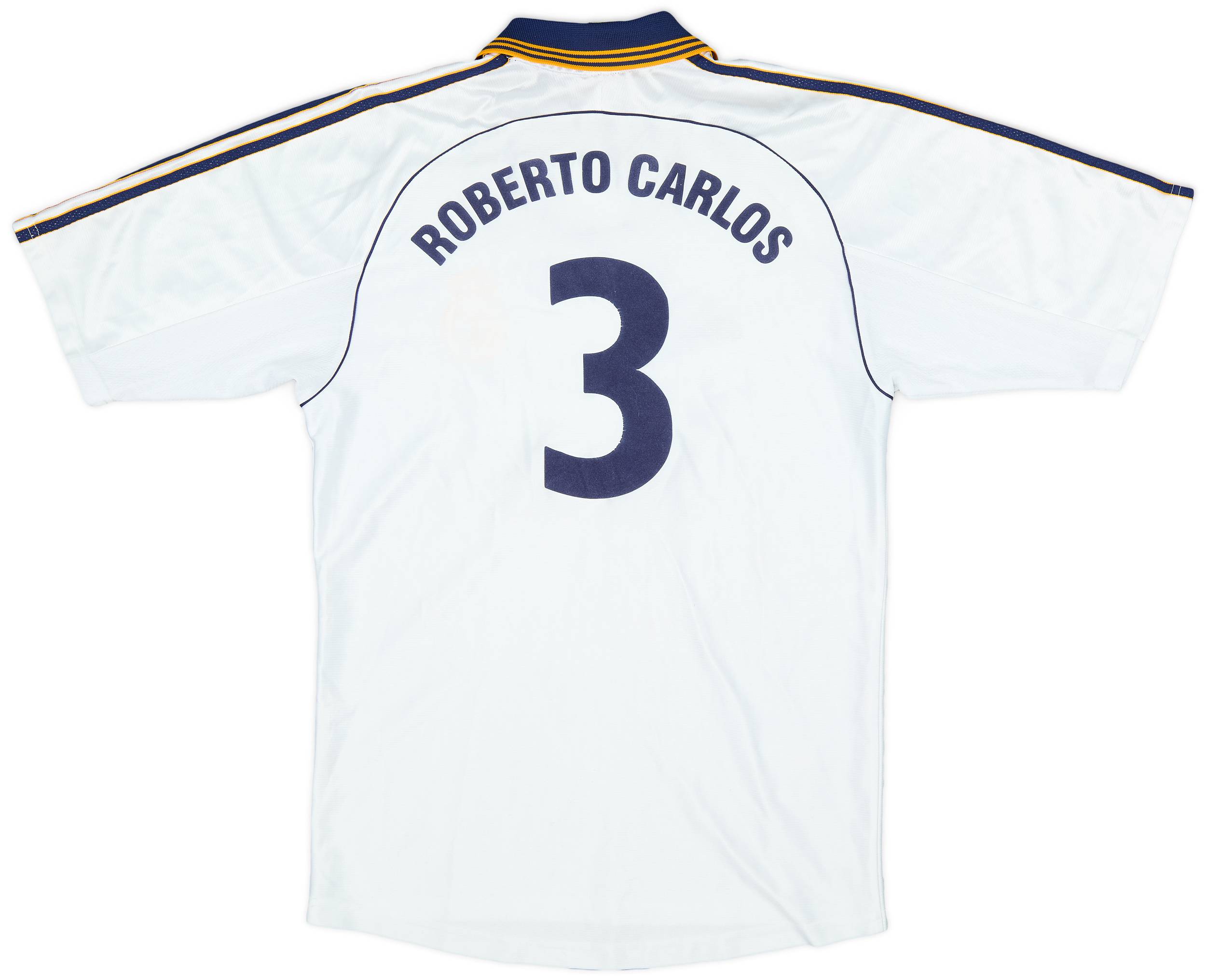 1998-00 Real Madrid Home Shirt Roberto Carlos #3 - 8/10 - (S)