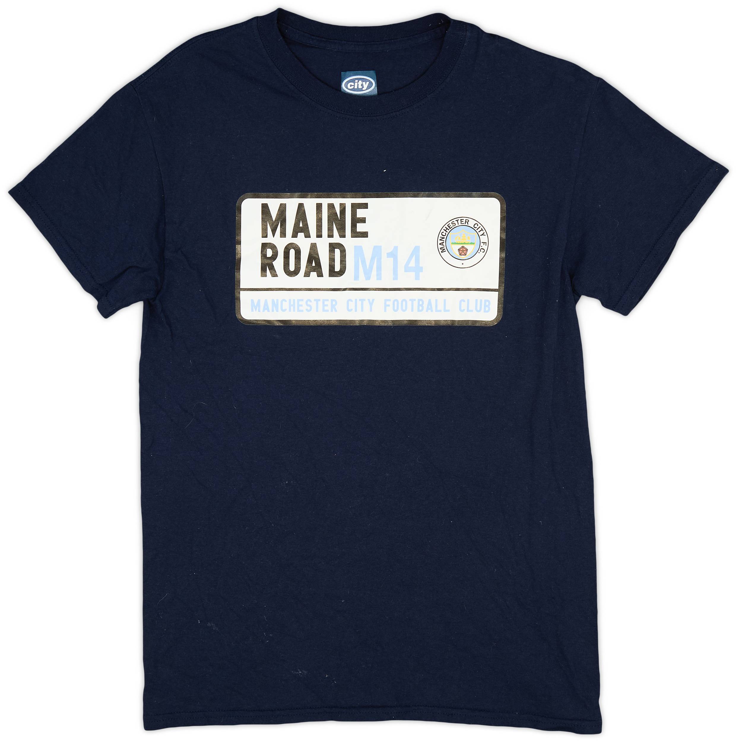 2020-21 Manchester City 'Maine Road' Graphic Tee - 8/10 - (S)