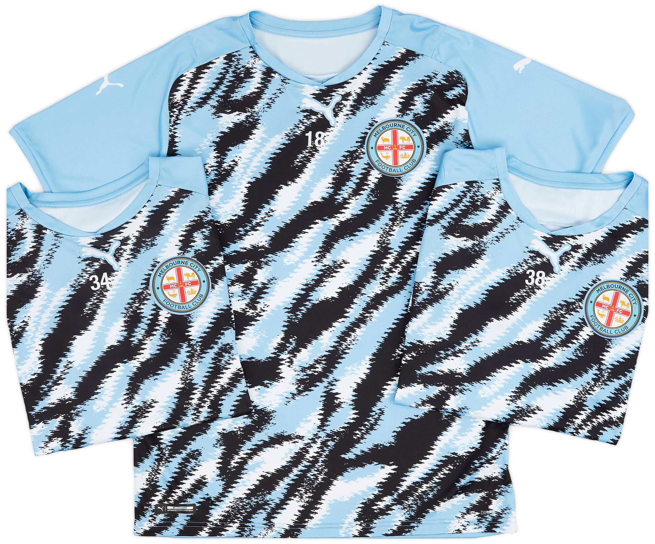 2021-22 Melbourne City Player Issue Pre-Match Training Shirt # - 9/10