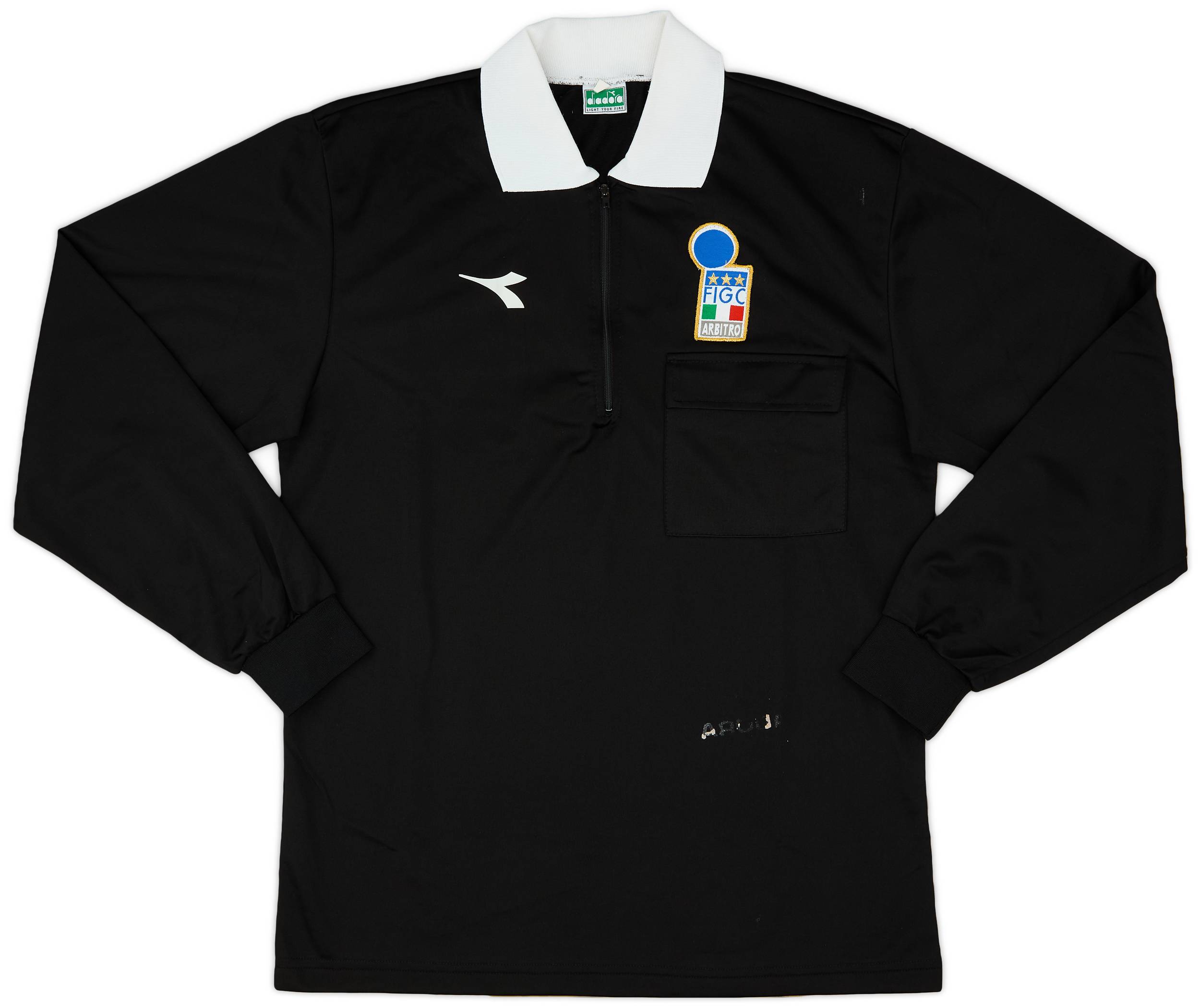 1990s Italy FIGC Diadora Referee L/S Shirt - 5/10 - (M)