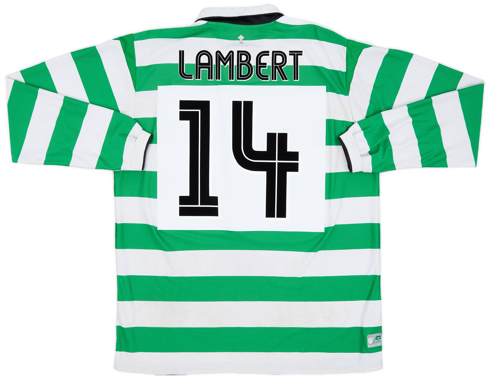 2004-05 Celtic Home L/S Shirt Lambert #14 - 6/10 - (XL)