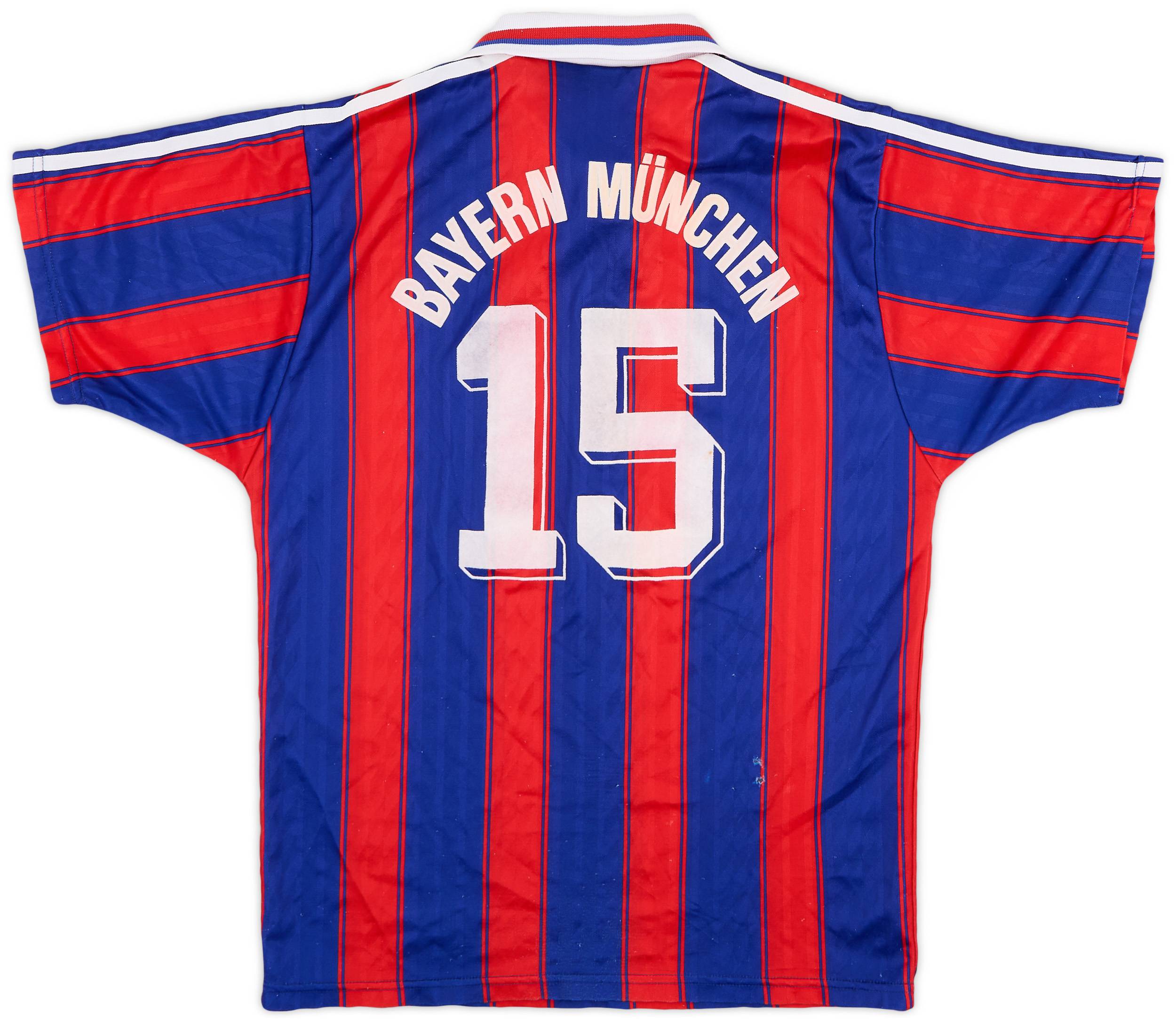 1995-97 Bayern Munich Home Shirt #15 - 7/10 - (XL.Boys)