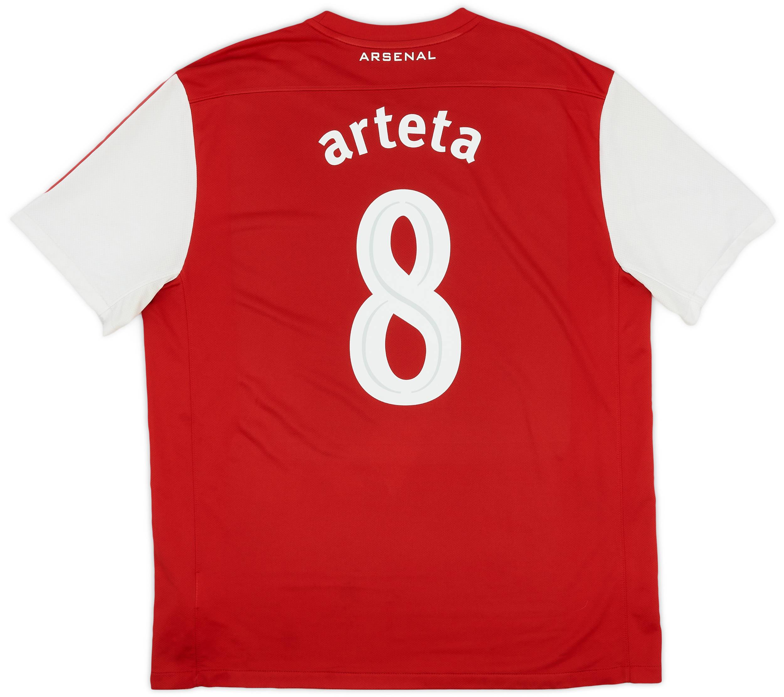 2011-12 Arsenal Home Shirt Arteta #8 - 7/10 - (XL)