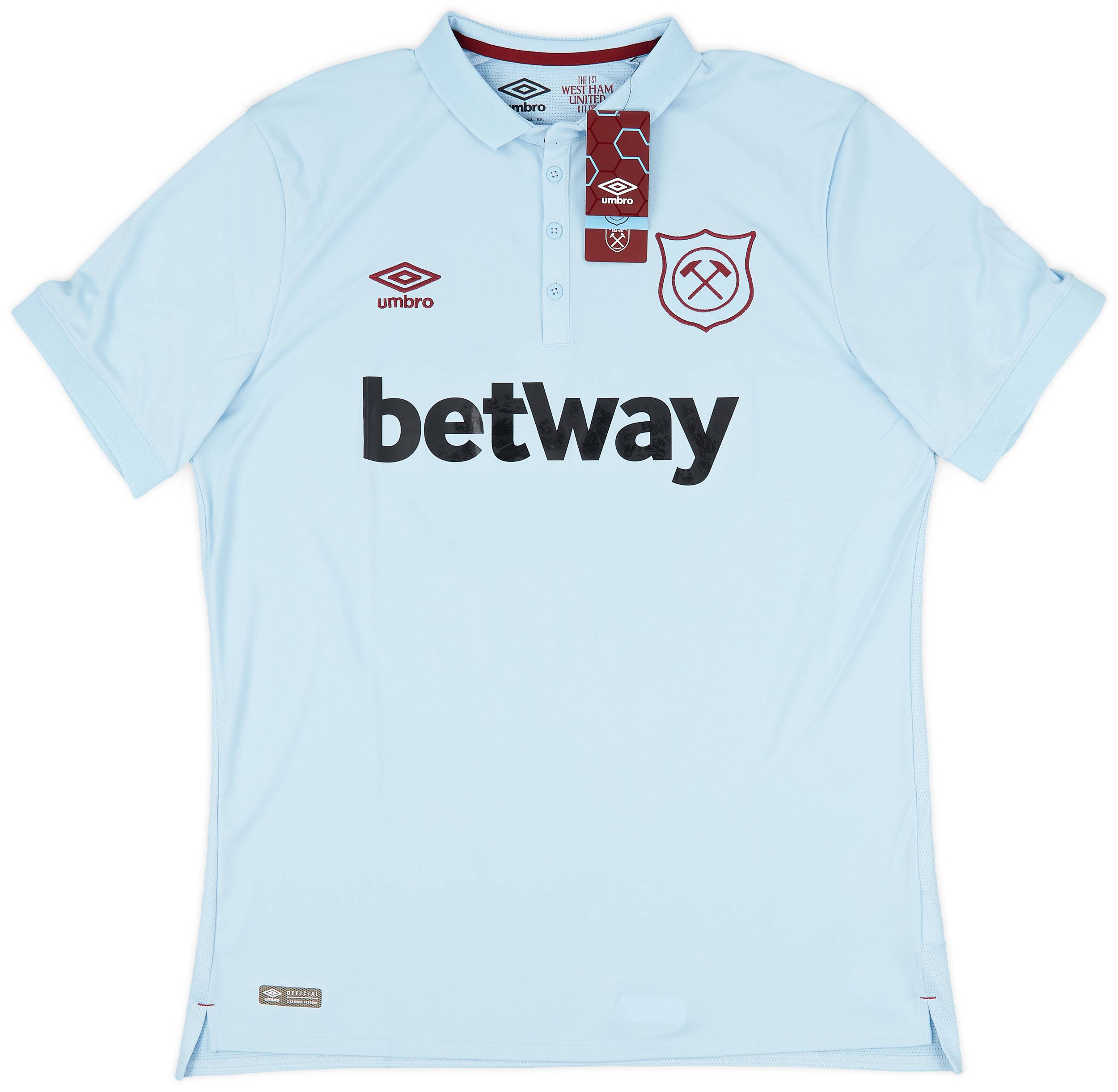 2017-18 West Ham Third Shirt Rice #41 (XL)