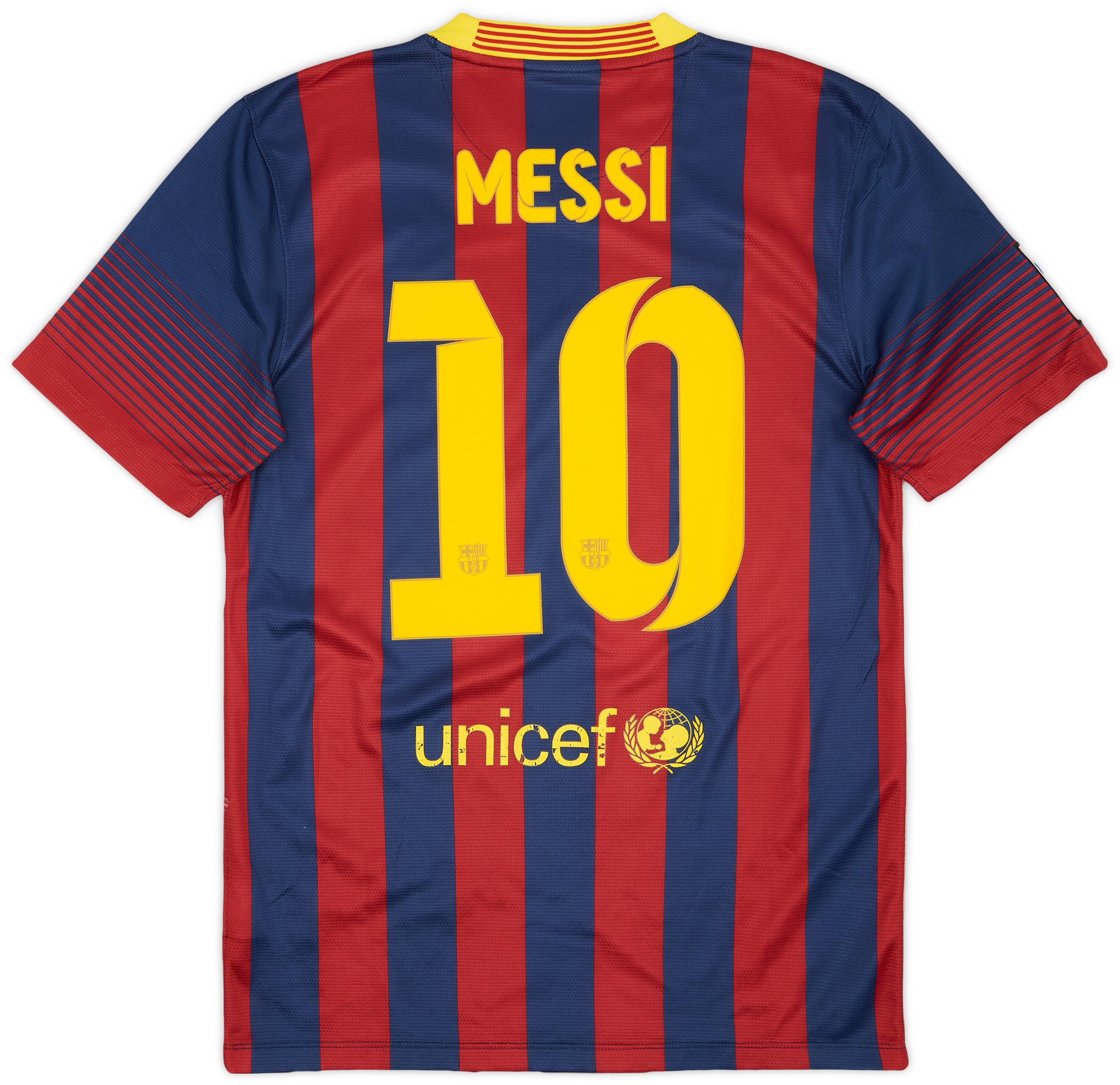 2013-14 Barcelona Home Shirt Messi #10 - 5/10 - (S)