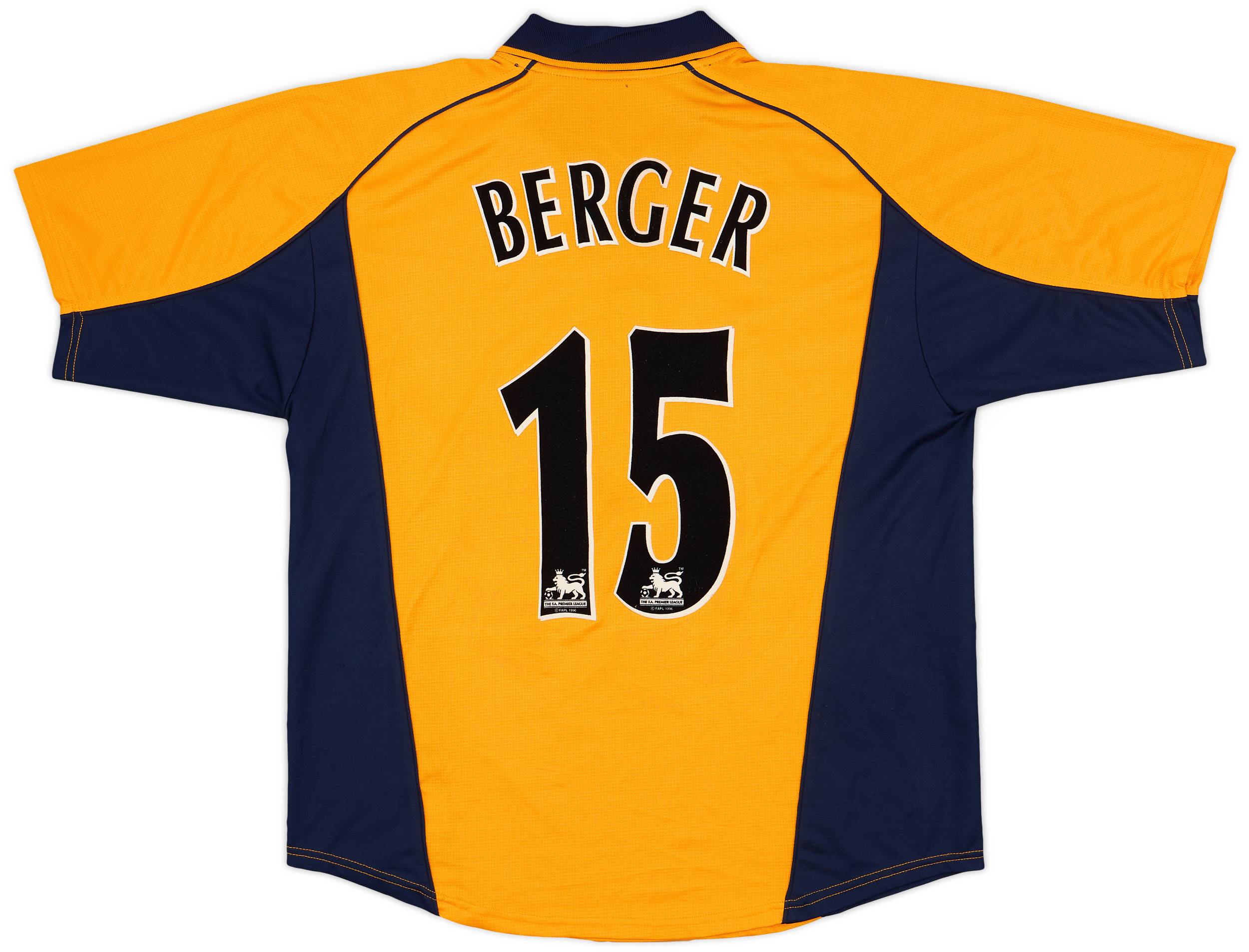 2000-02 Liverpool Away Shirt Berger #15 - 8/10 - (XL)