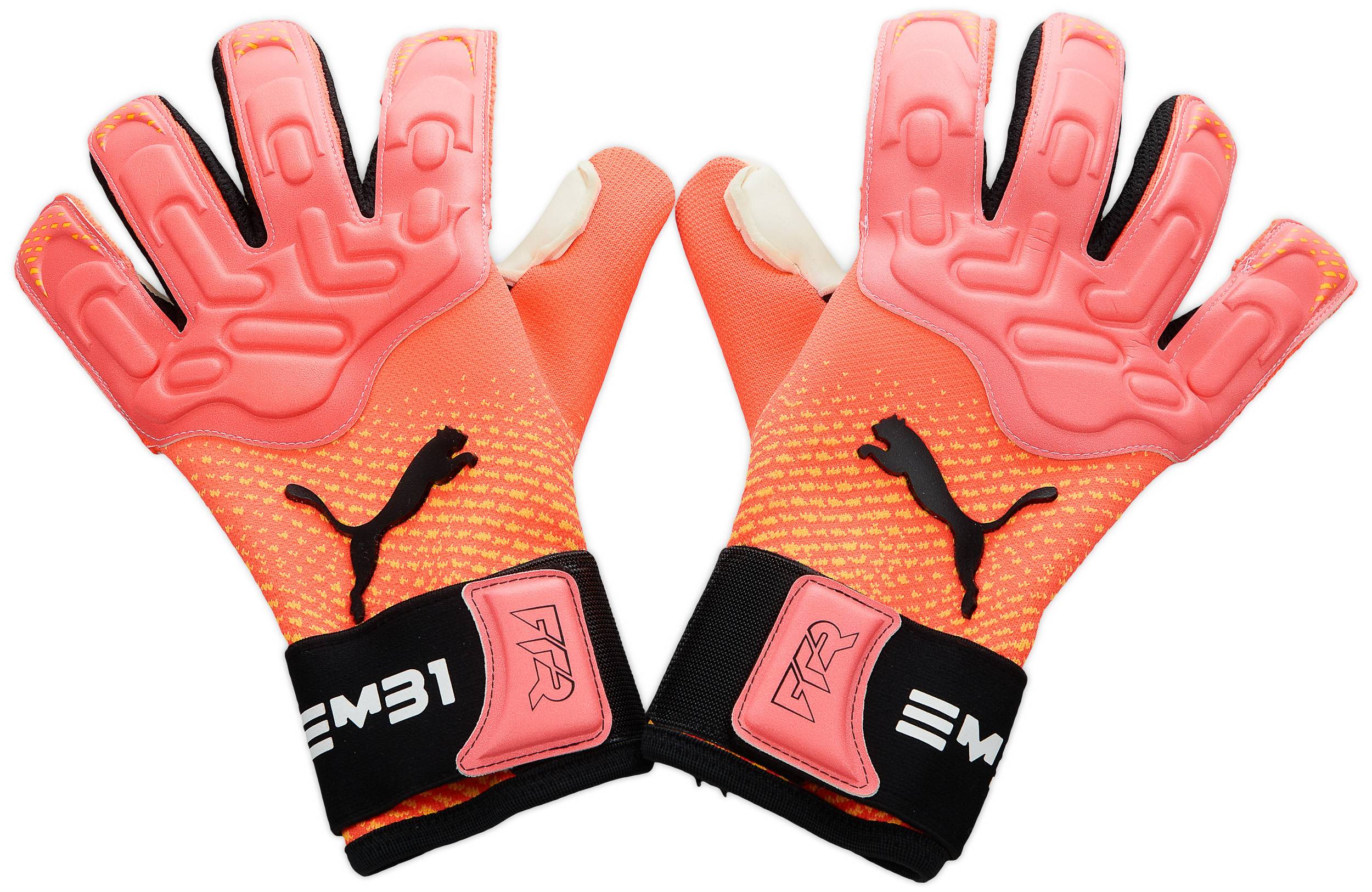 2023-24 Puma Player Issue Future Pro Hybrid GK Gloves (Ederson) - 7/10 - (Size 10.5)