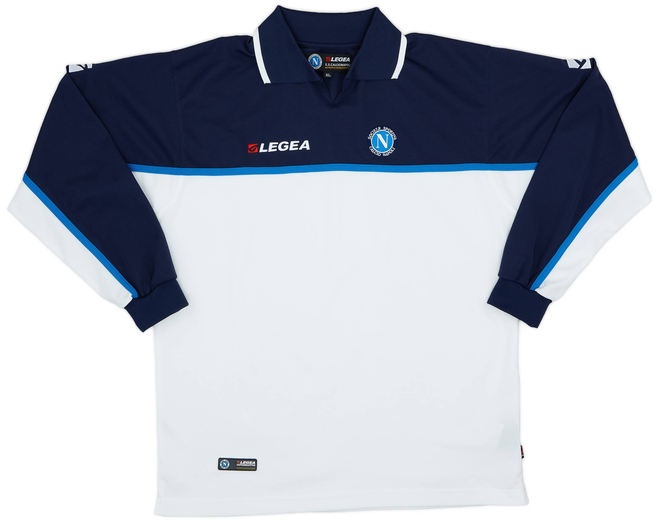 2003-04 Napoli Legea Polo L/S Shirt - 8/10 - (XL)
