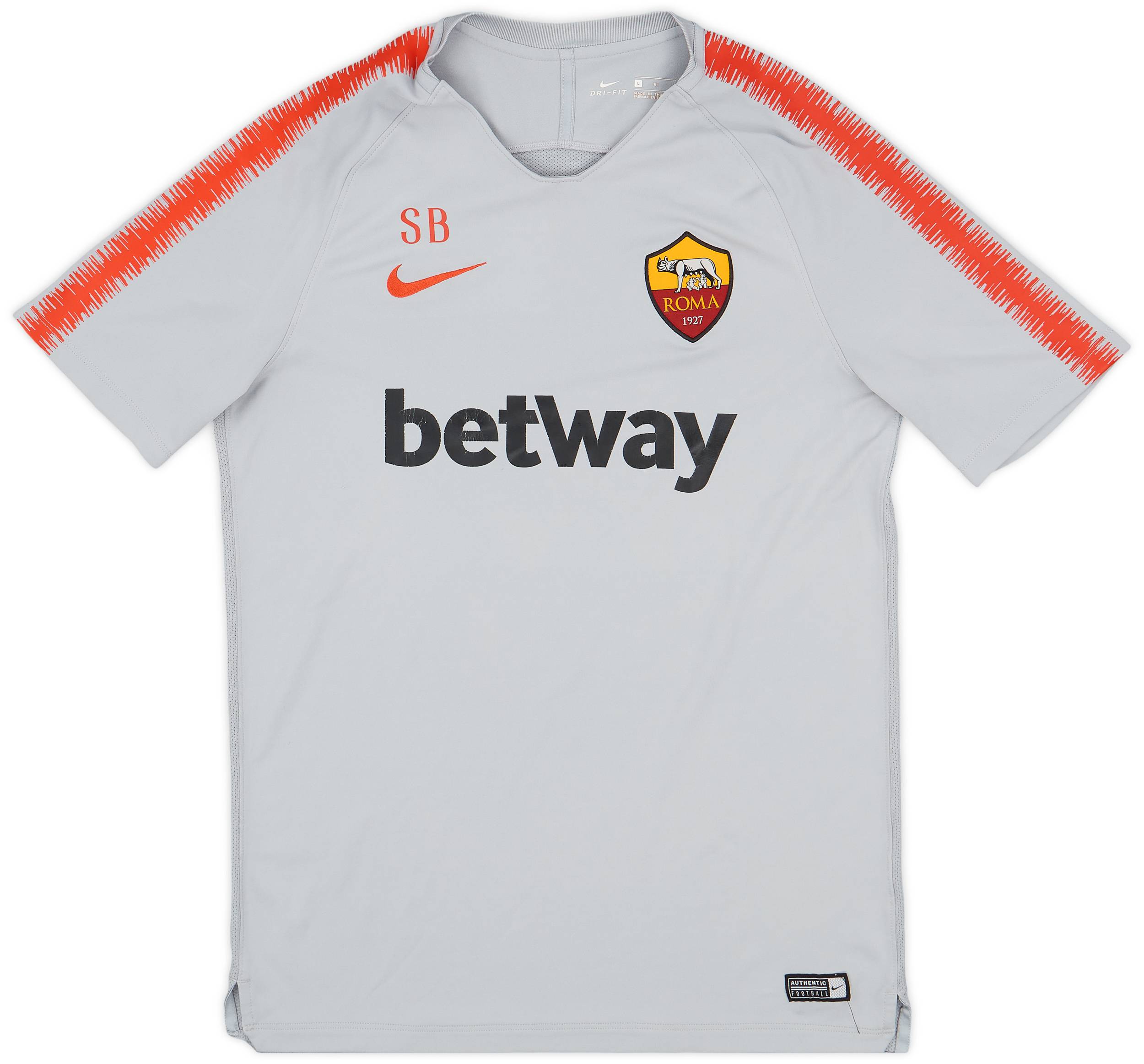 2018-19 Roma Nike Staff Issue Training Shirt SB - 7/10 - (L)