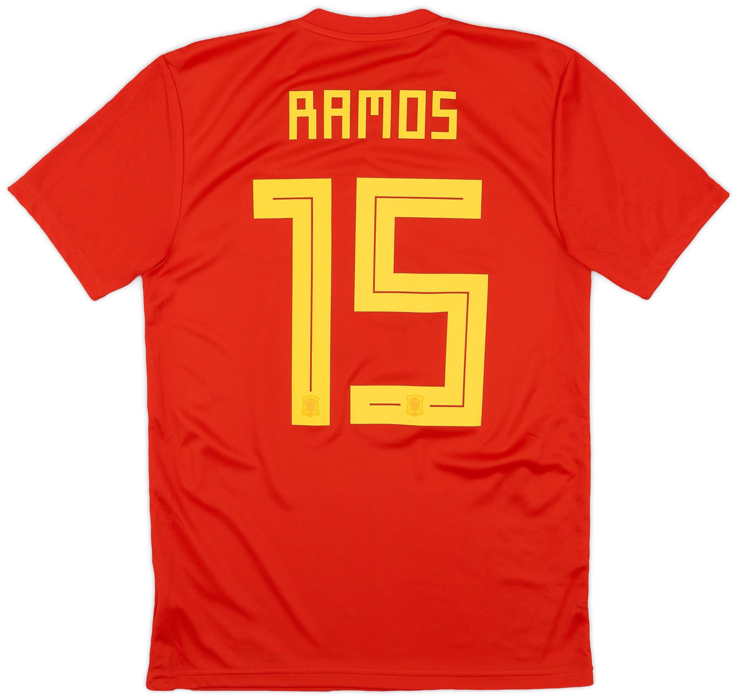 2018-19 Spain Home Shirt Ramos #15 - 9/10 - (S)