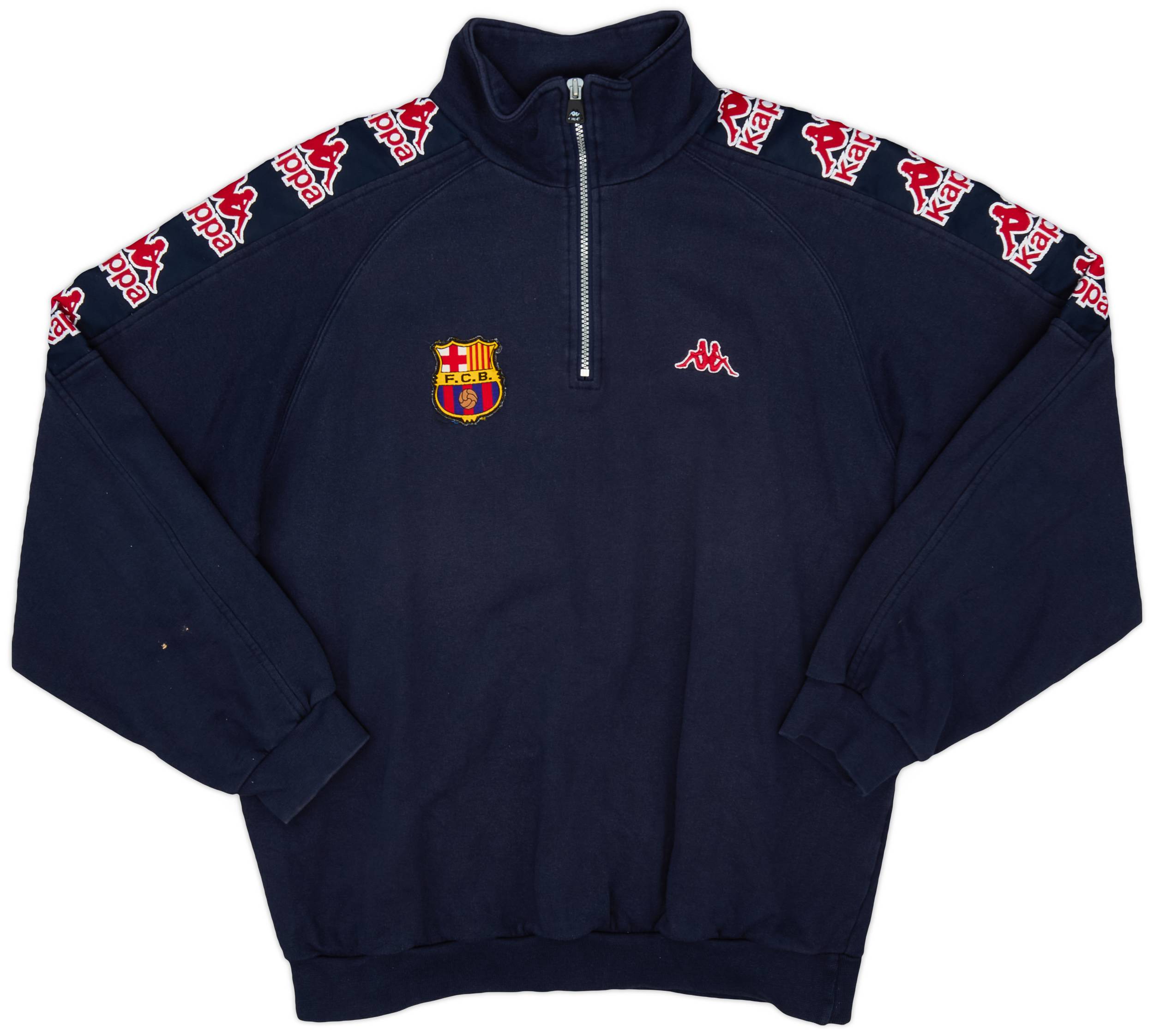 1995-97 Barcelona Kappa 1/4 Zip Drill Top - 9/10 - (L)