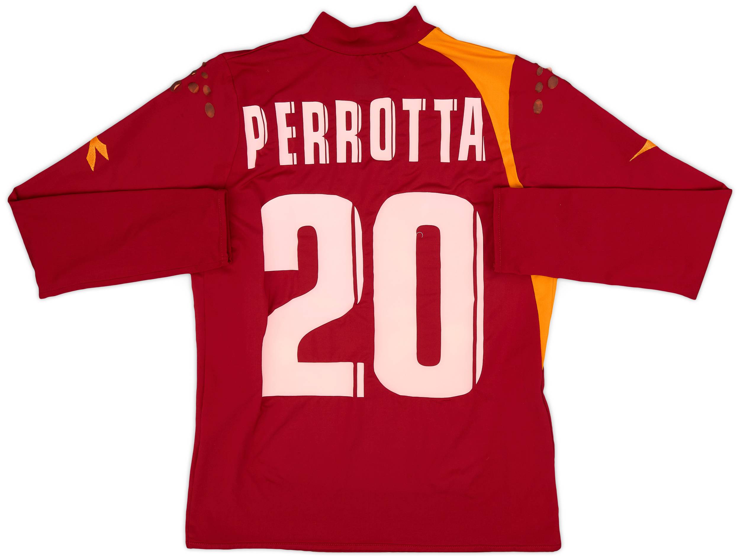 2005-06 Roma Home L/S Shirt Perrotta #20 - 4/10 - (S)
