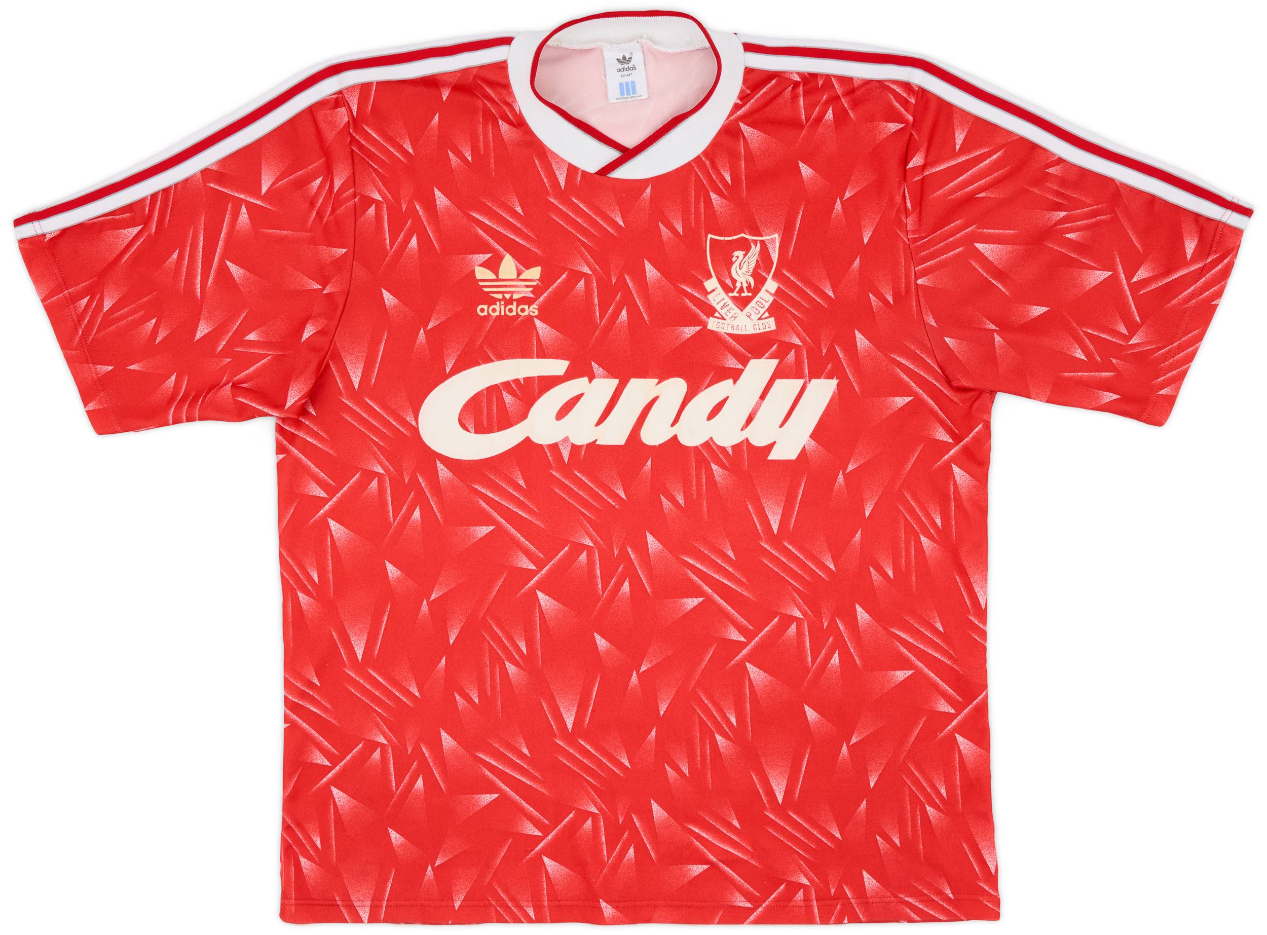 1989-91 Liverpool Home Shirt - 8/10 - (L)