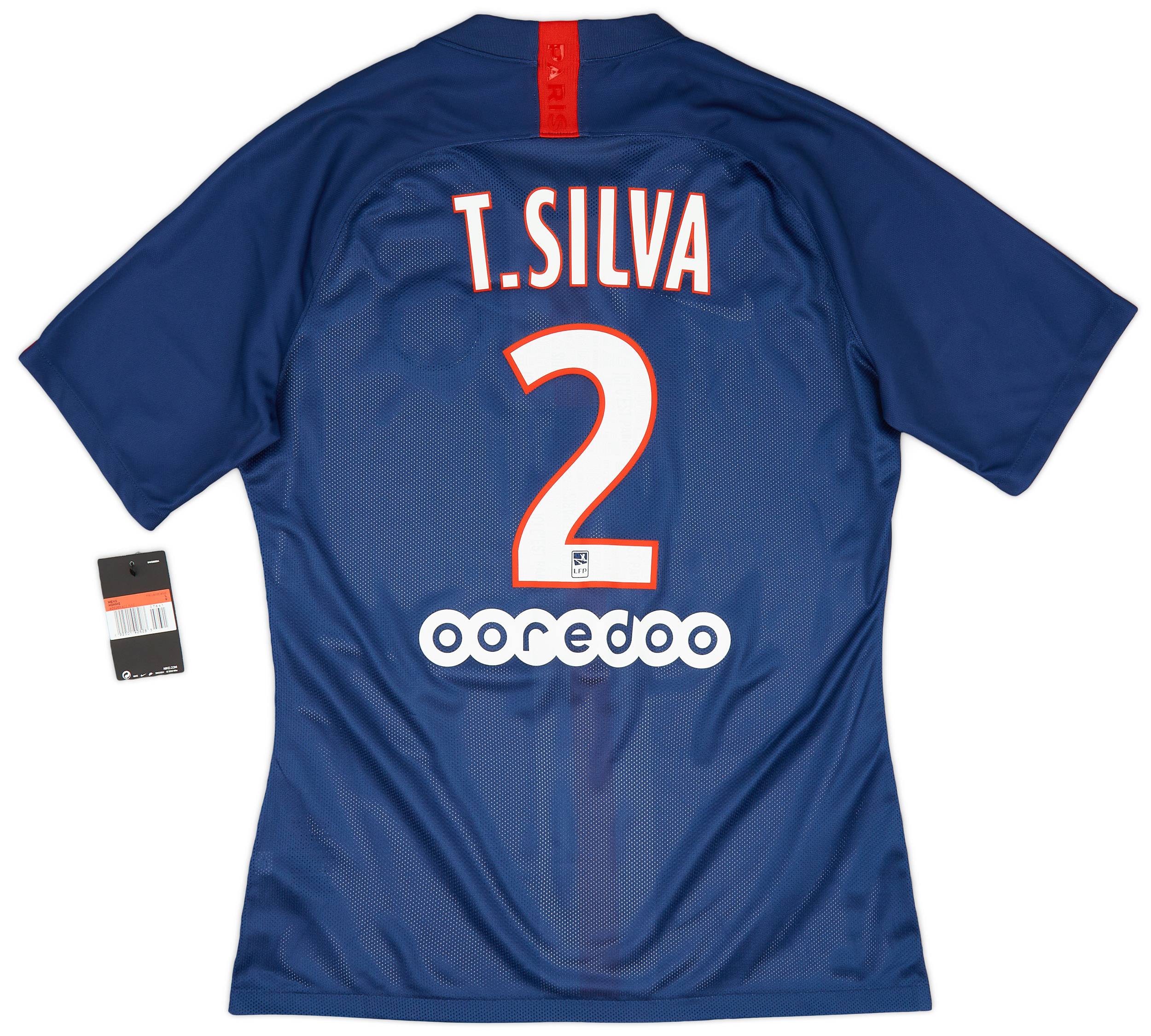 2019-20 Paris Saint-Germain Player Issue Home Shirt T.Silva #2 (L)