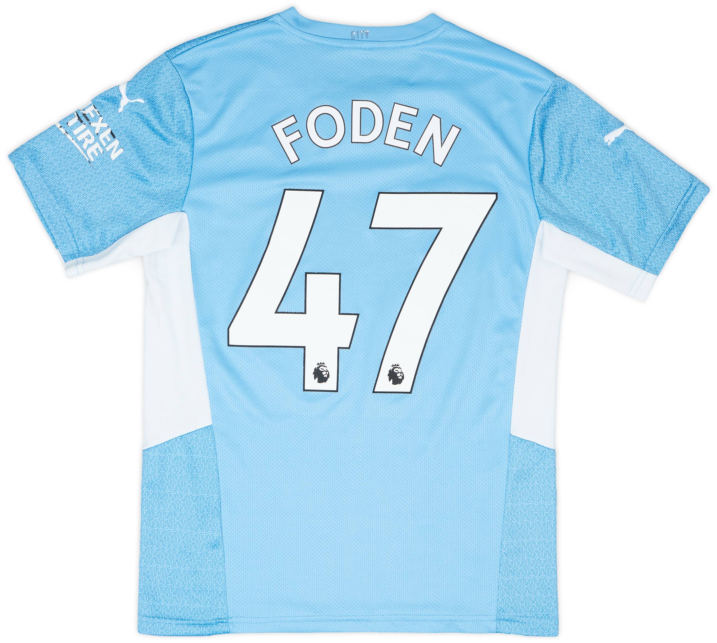 2021-22 Manchester City Home Shirt Foden #47 - 5/10 - (S)