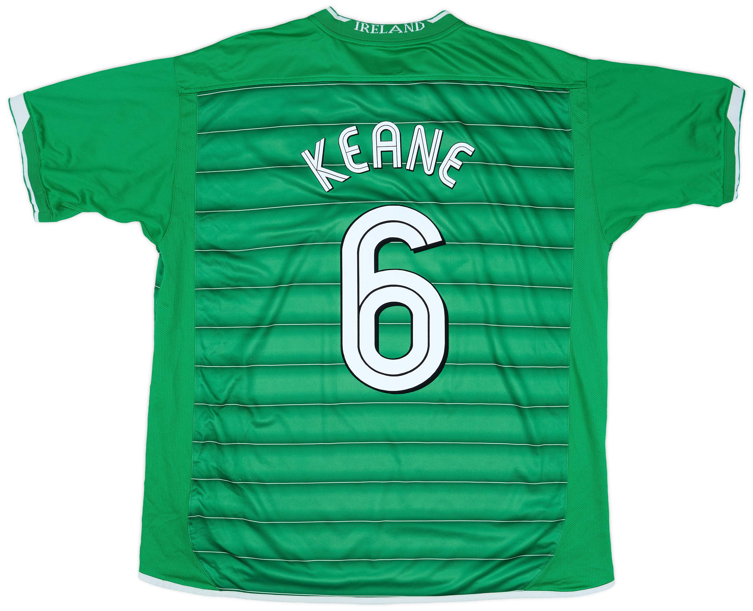 2003-04 Ireland Home Shirt Keane #6 - 6/10 - (XXL)