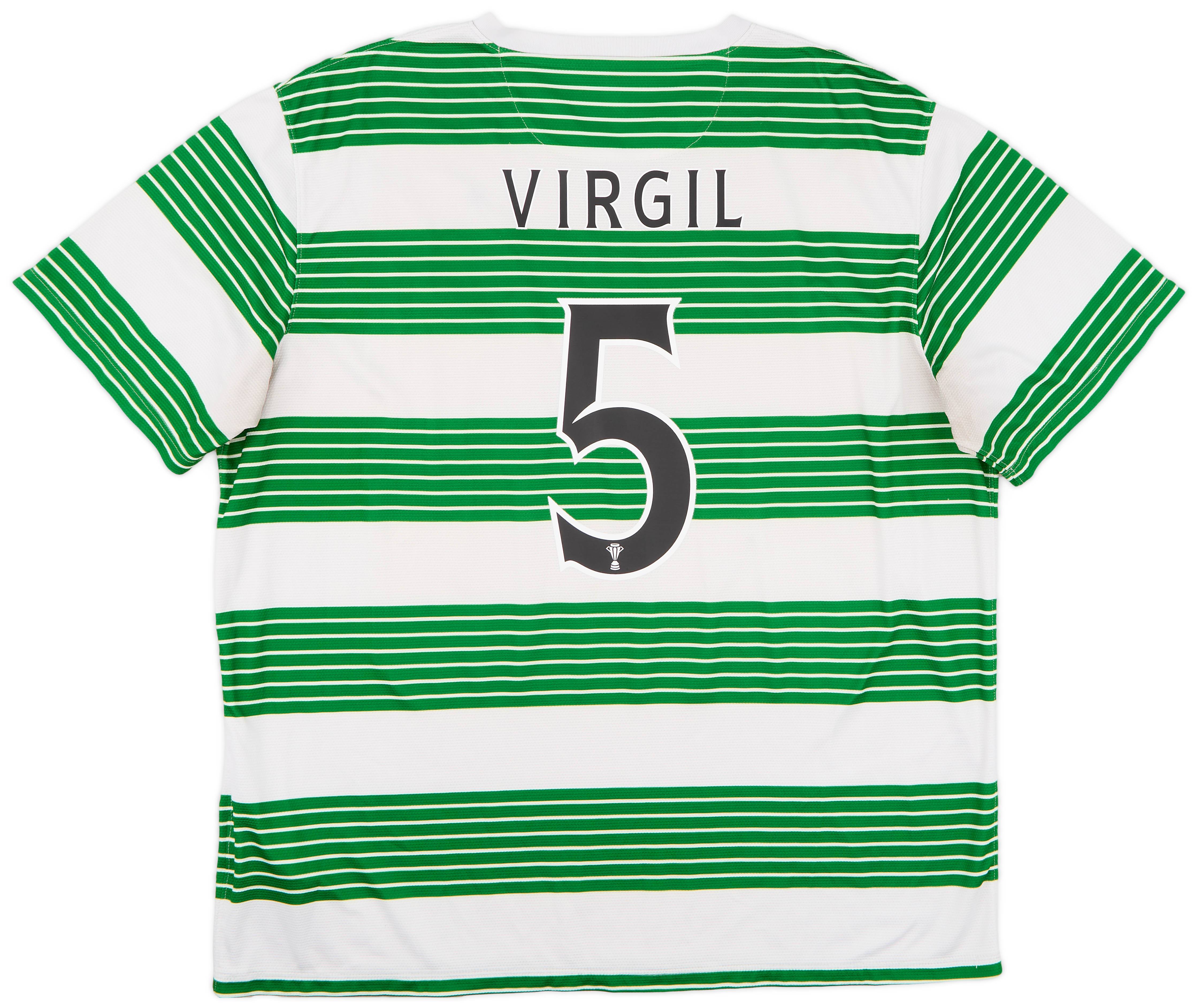 2013 15 Celtic Home Shirt Virgil 5 9 10 XXL