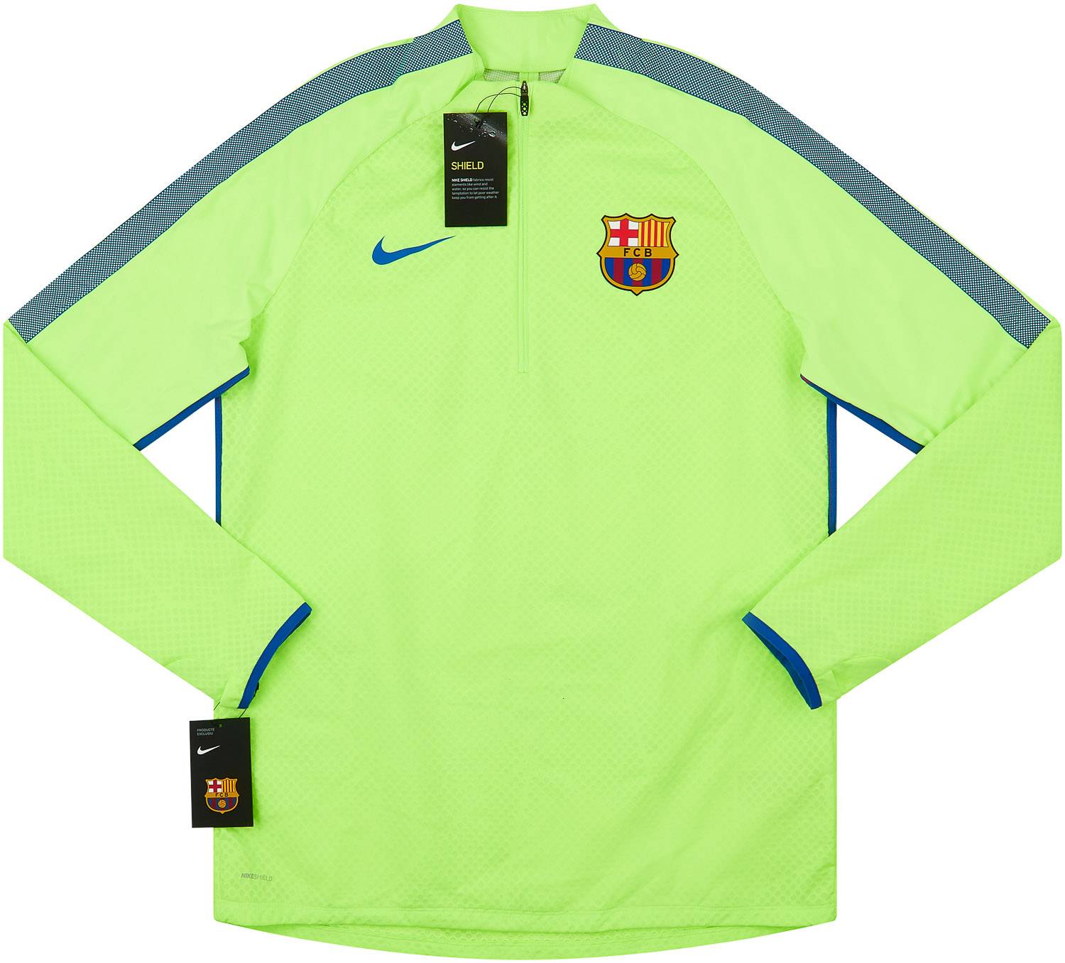 2016-17 Barcelona Nike 1/4 Zip Strike Drill Training Top