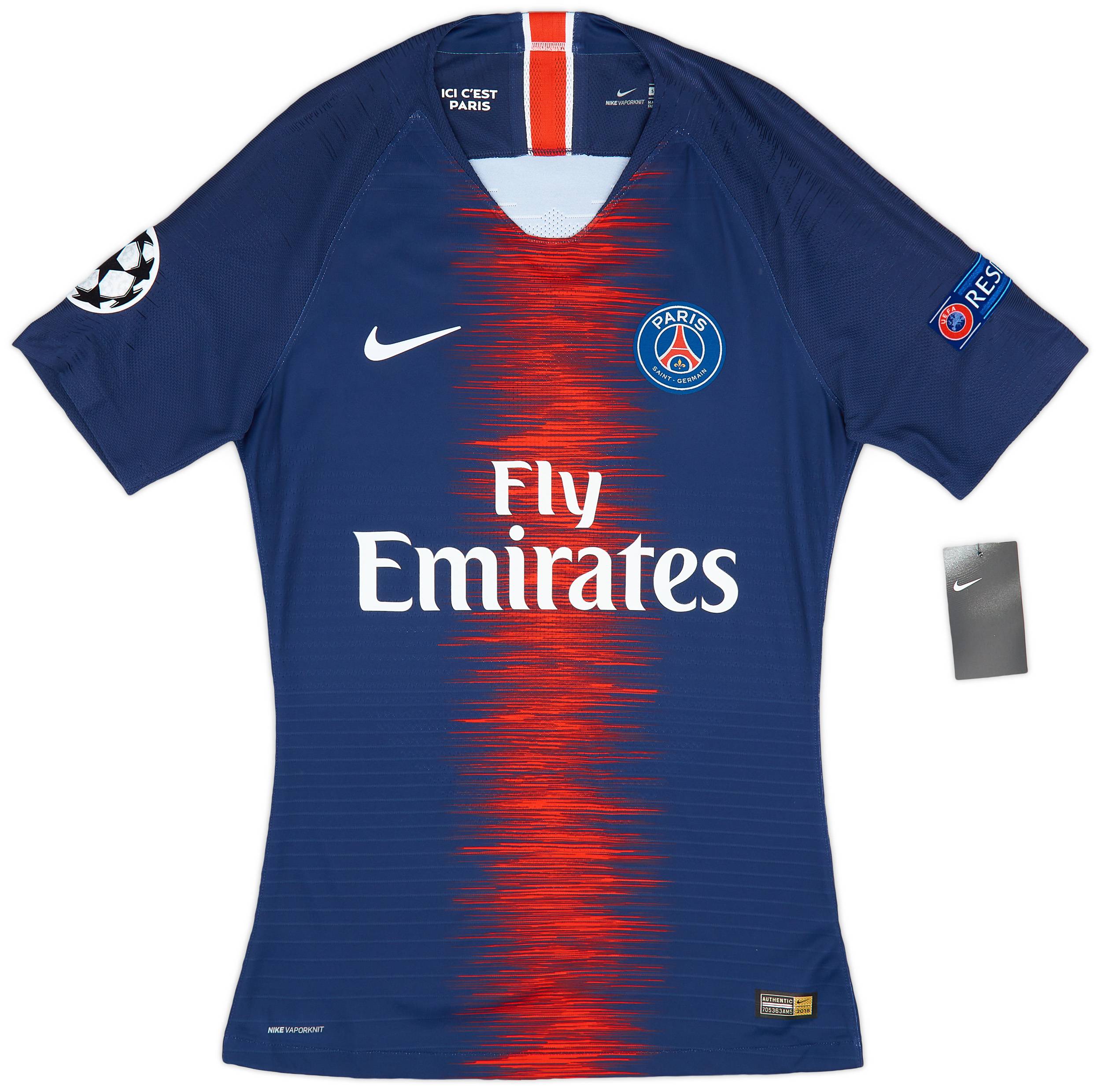 2018-19 Paris Saint-Germain Player Issue Vaporknit Home CL Shirt (S)