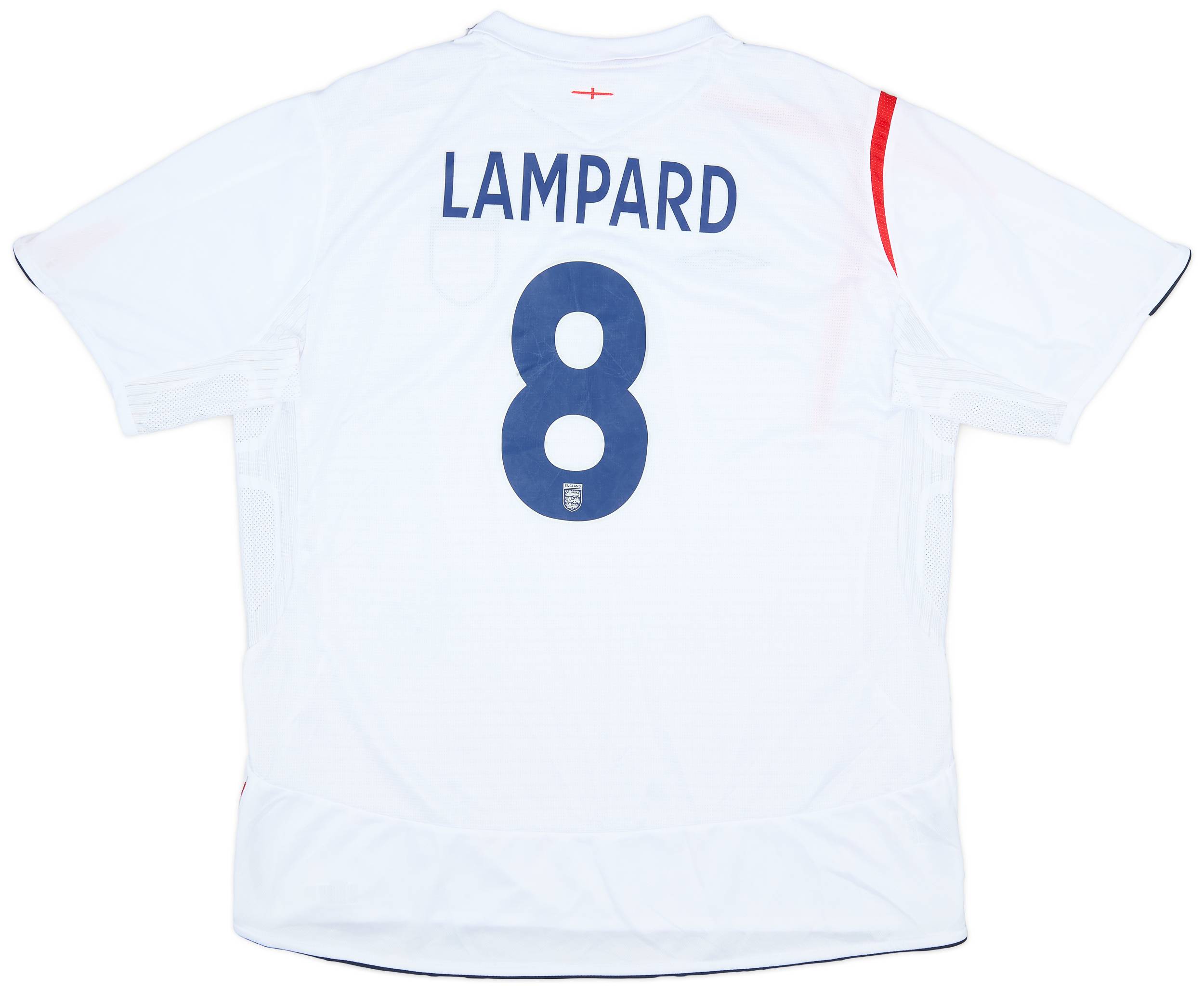 2005-07 England Home Shirt Lampard #8 - 7/10 - (XXL)