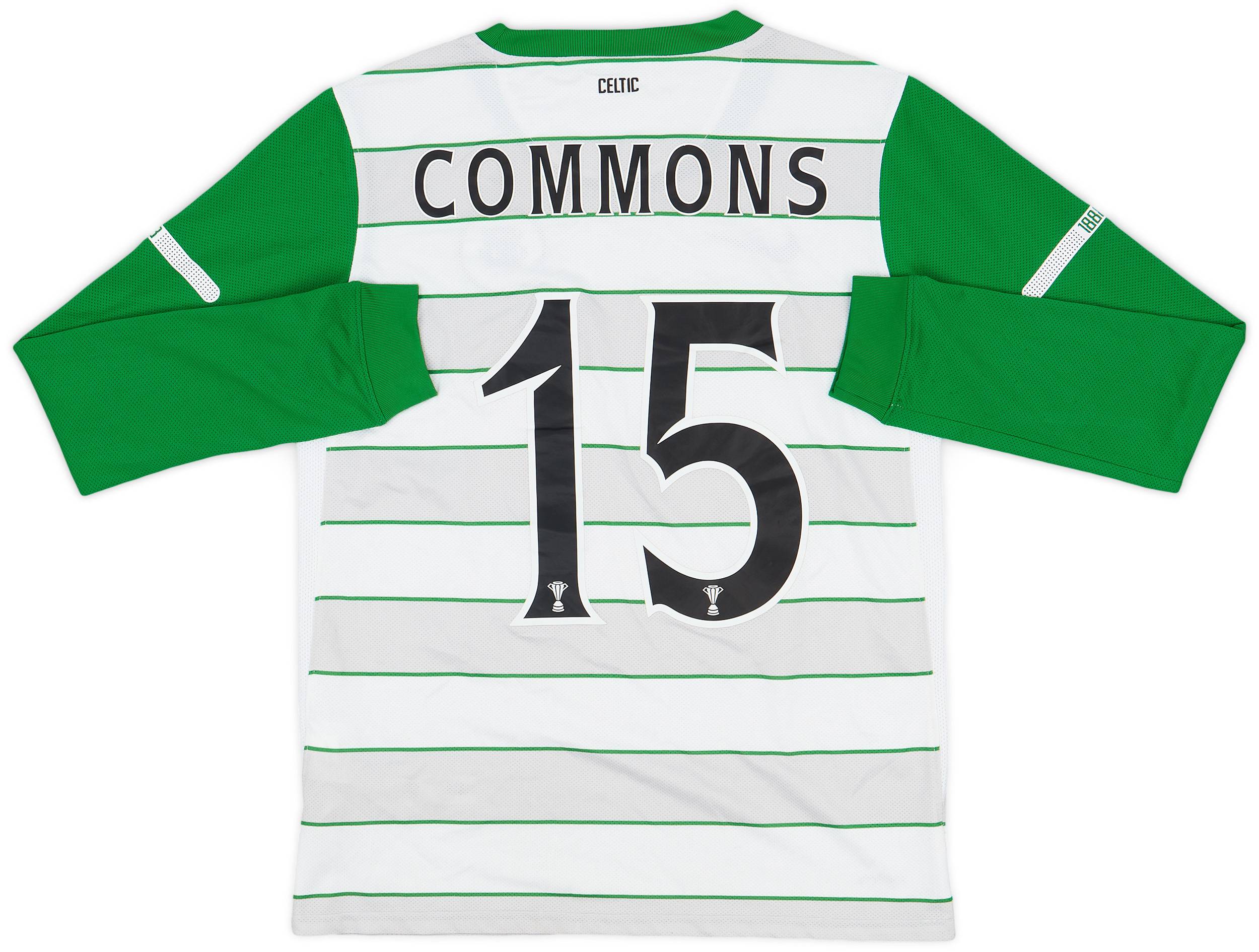 2011-12 Celtic Away L/S Shirt Commons #15 - 6/10 - (L.Boys)
