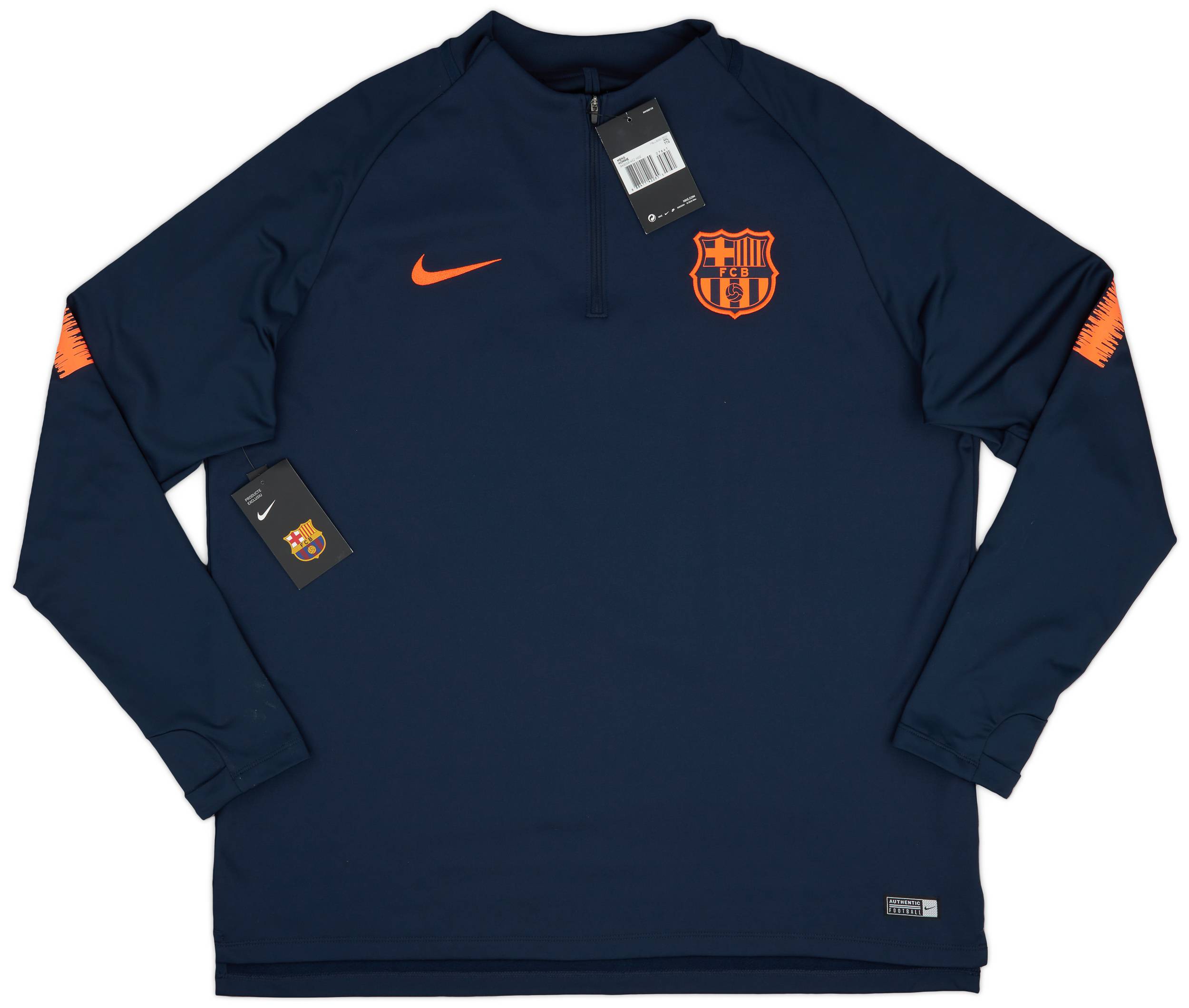 2017-18 Barcelona Nike 1/4 Zip Drill Top (XXL)