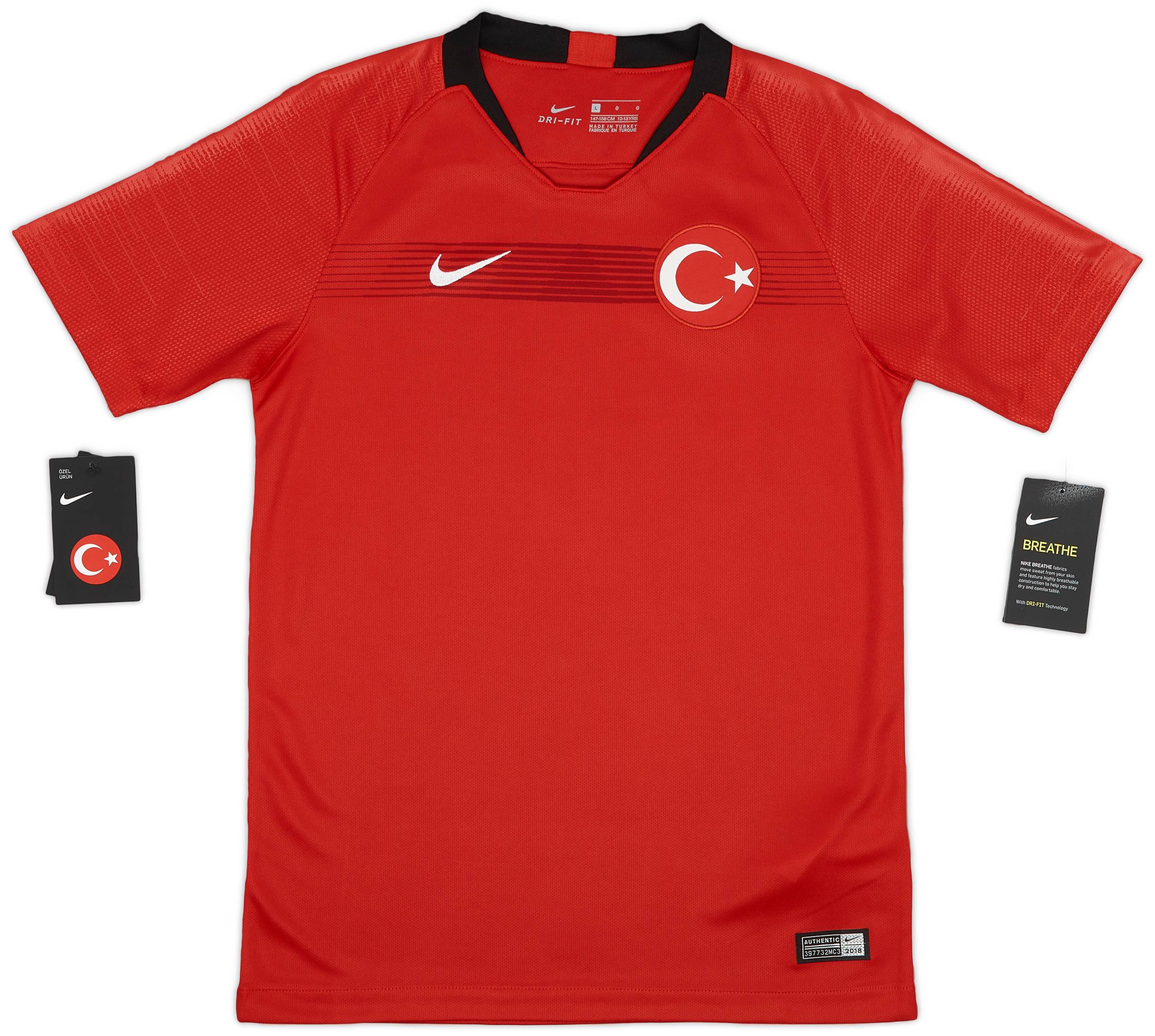 2018-19 Turkey Home Shirt - (L.Kids)