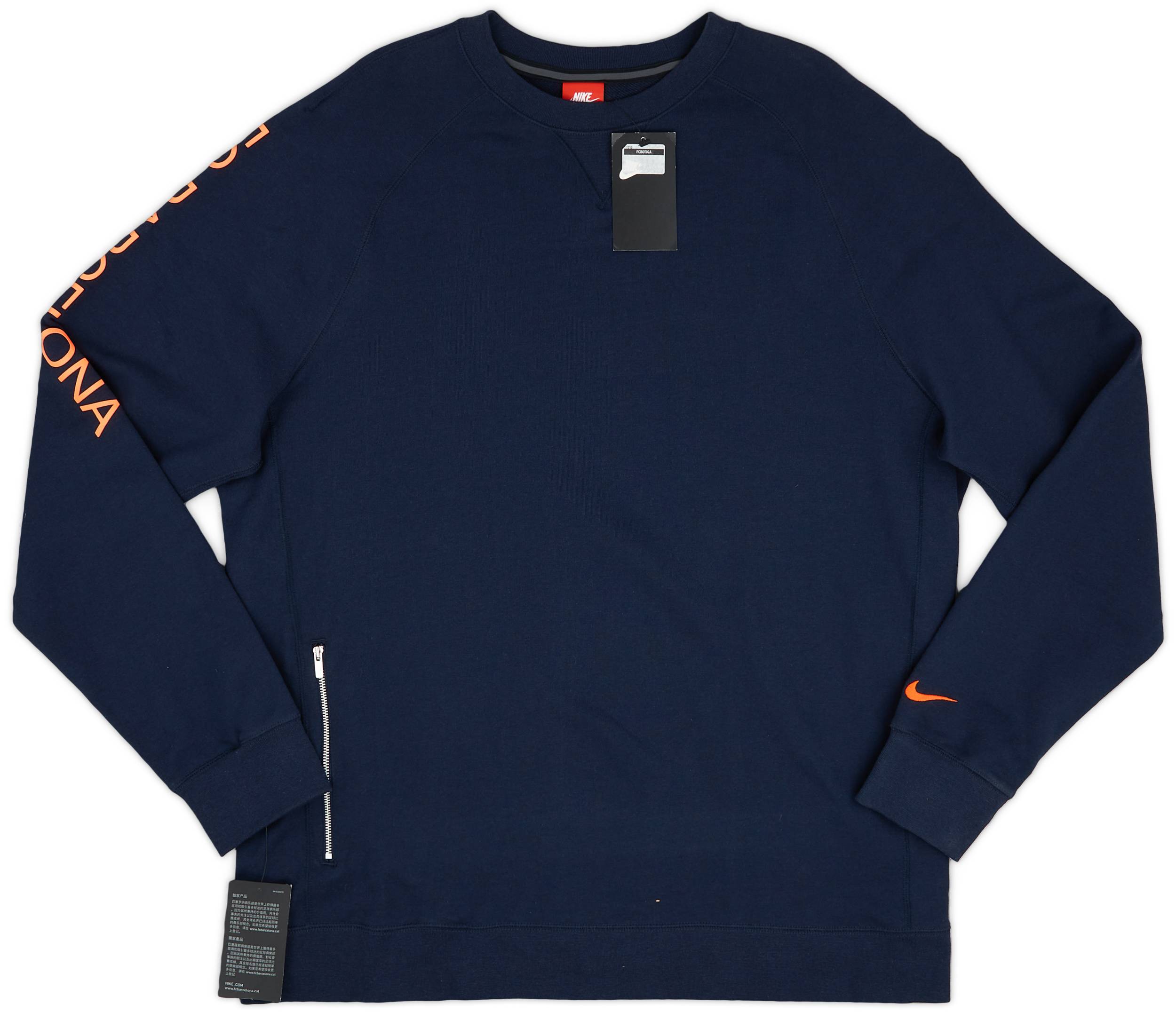 2017-18 Barcelona Nike Sweat Top (XXL)