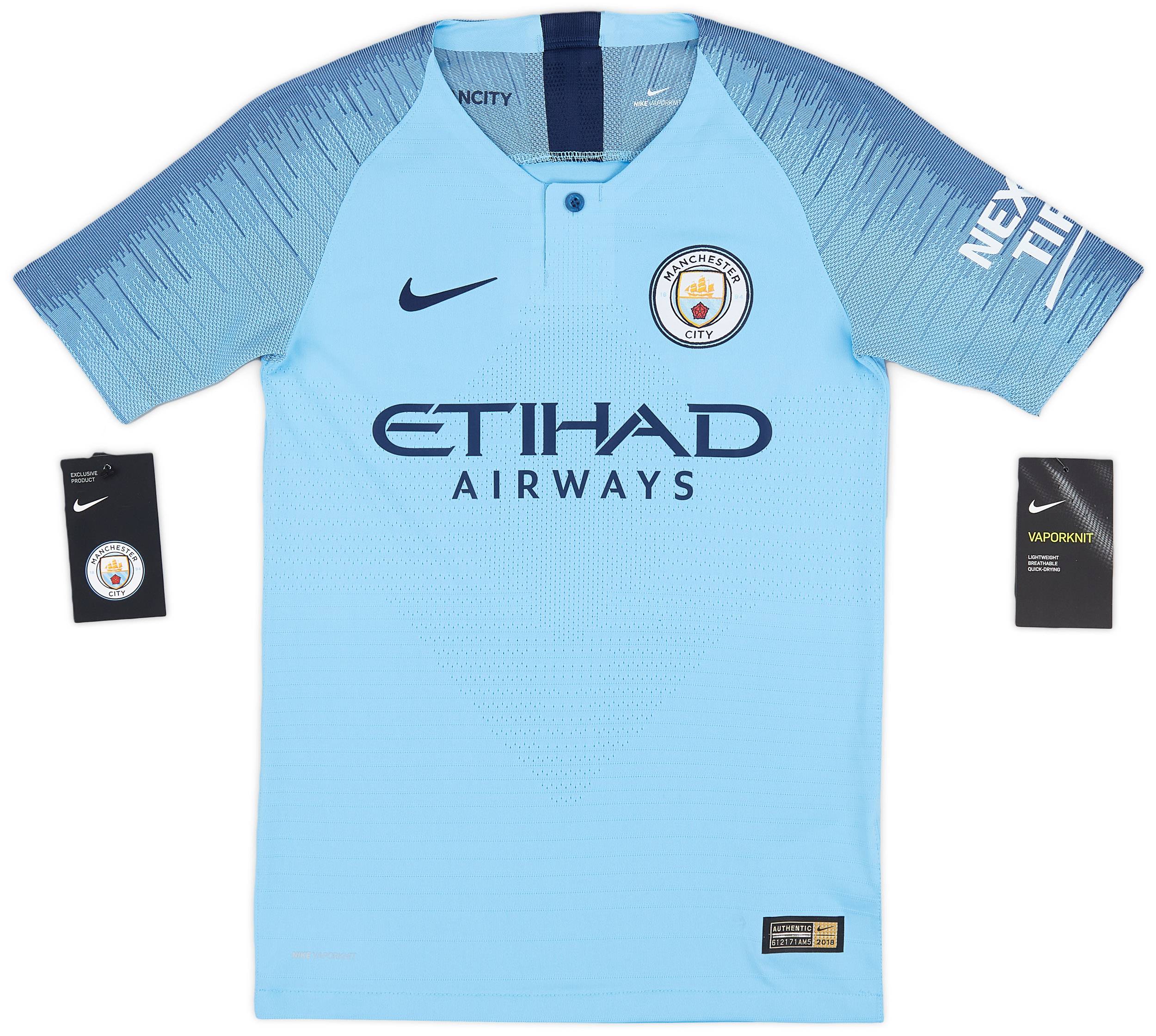 2018 19 Manchester City Authentic Vaporknit Home Shirt S.Kids