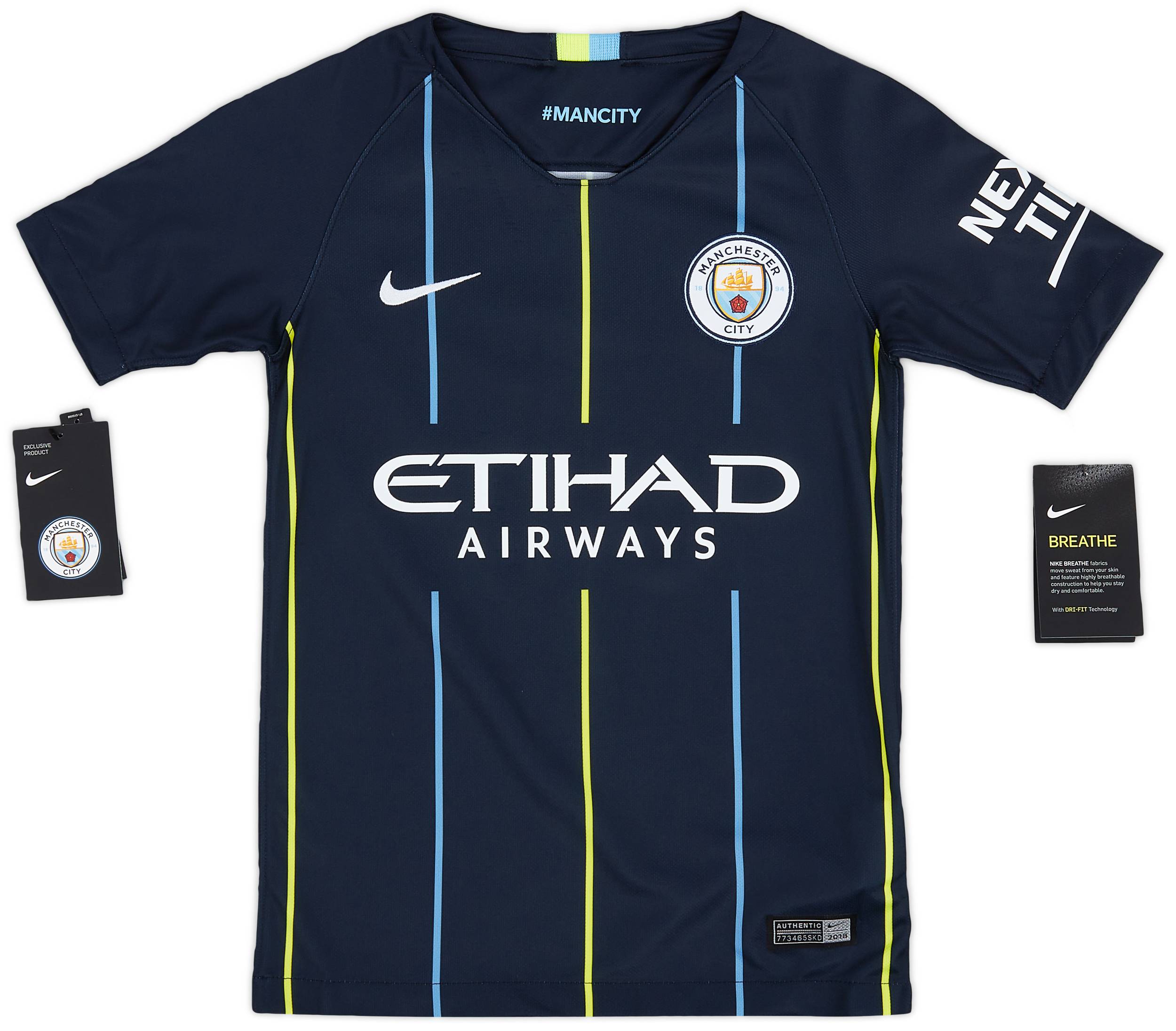 2018-19 Manchester City Away Shirt - (XS.Kids)