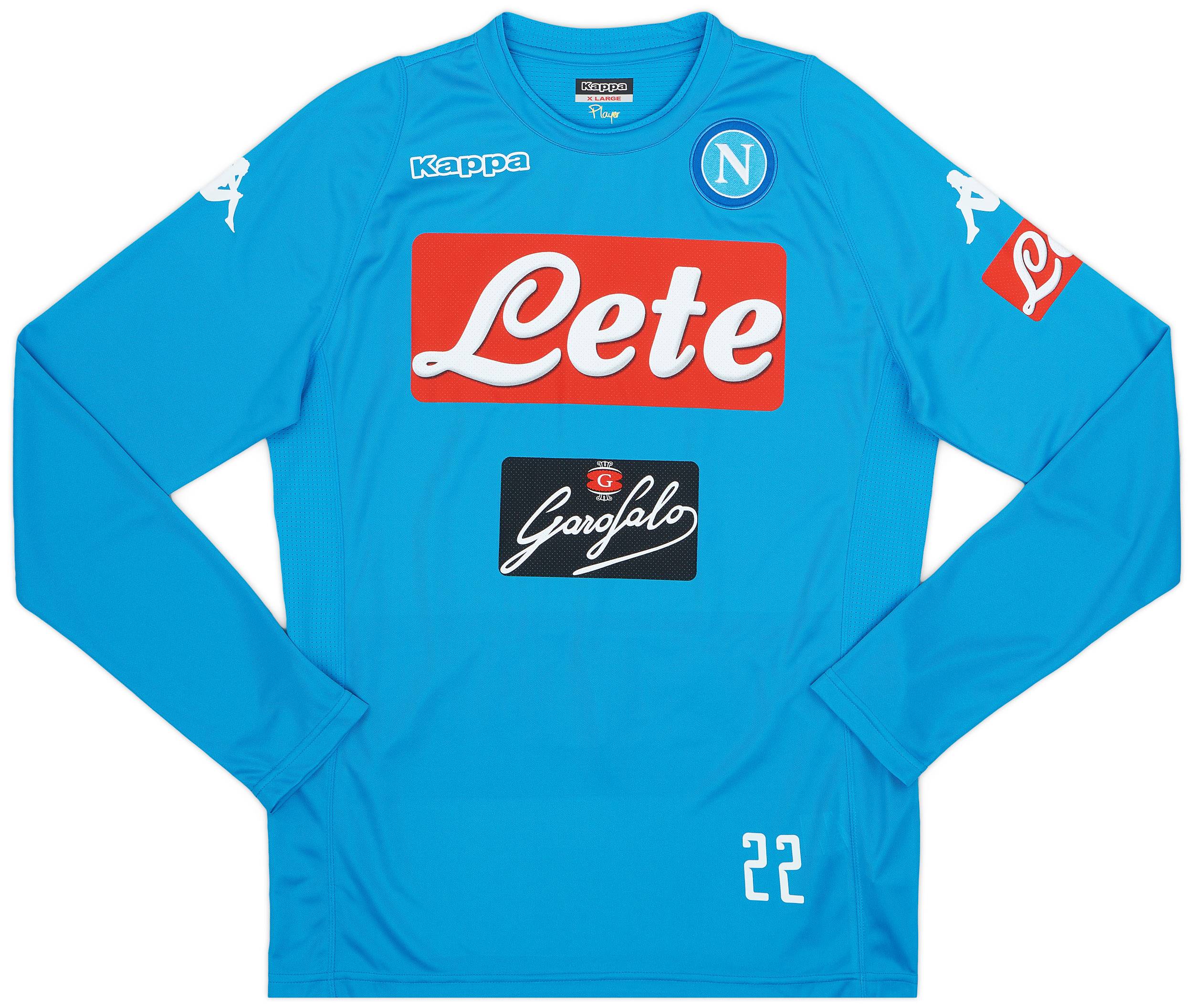 2016-17 Napoli Player Issue Training Top # - 7/10