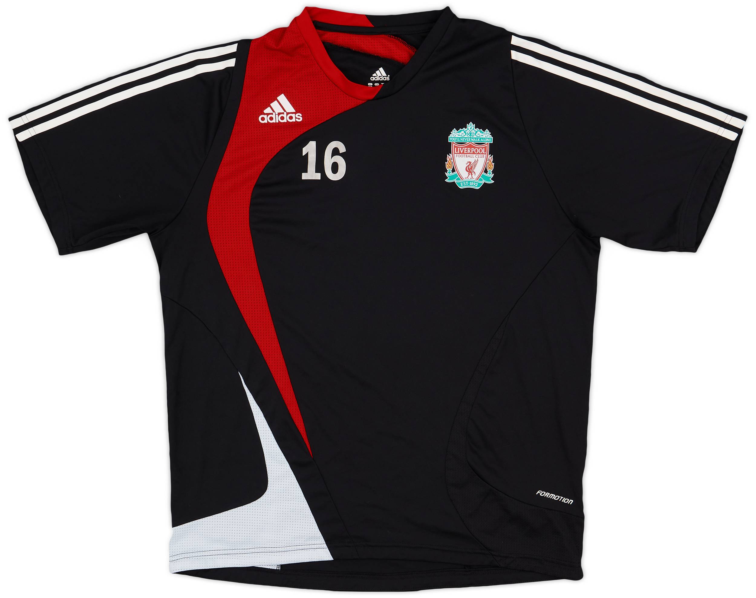 2007-08 Liverpool adidas Player Issue Training Shirt #16 - 8/10 - (L/XL)