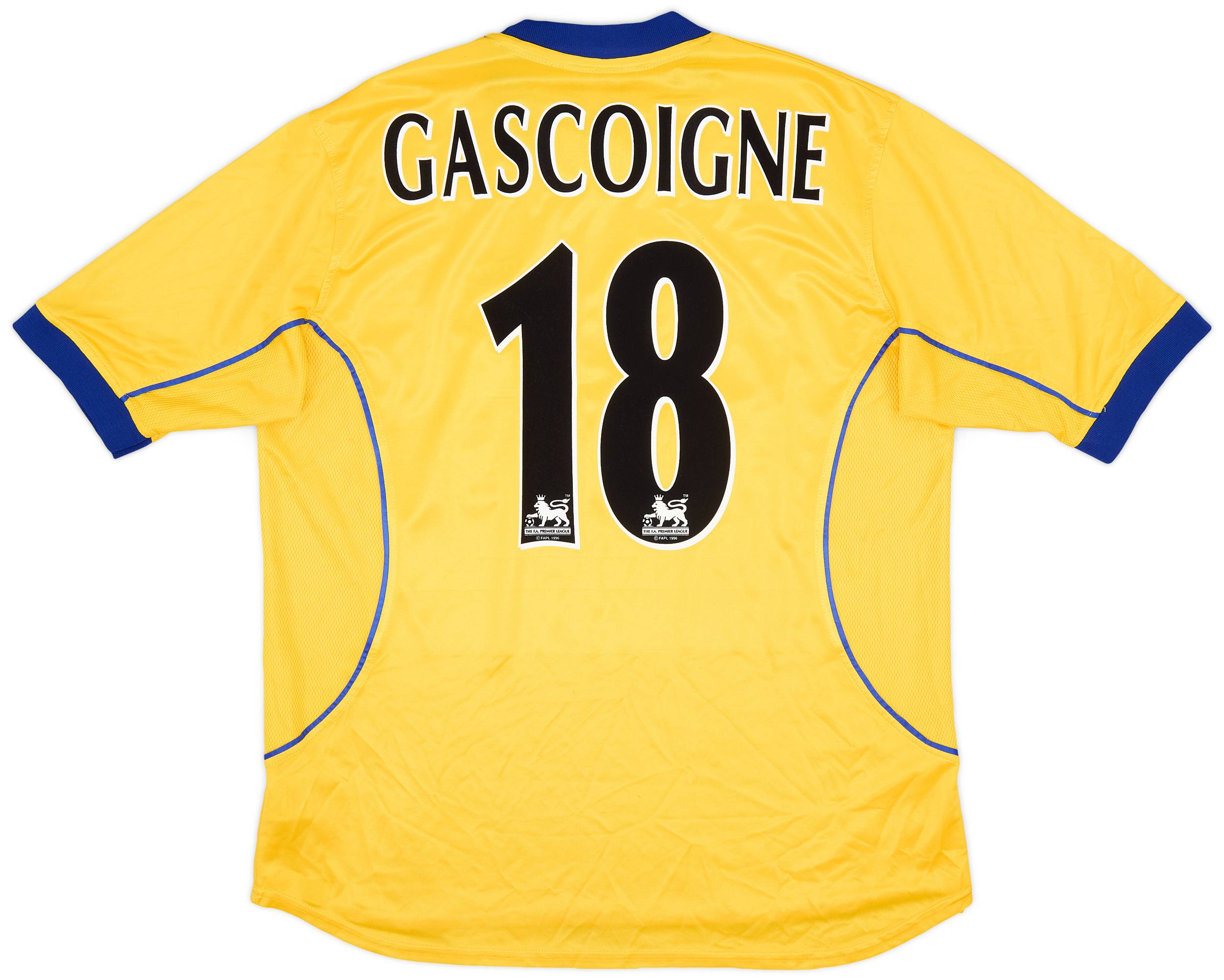 2000-01 Everton Away Shirt Gascoigne #18 - 6/10 - (L)
