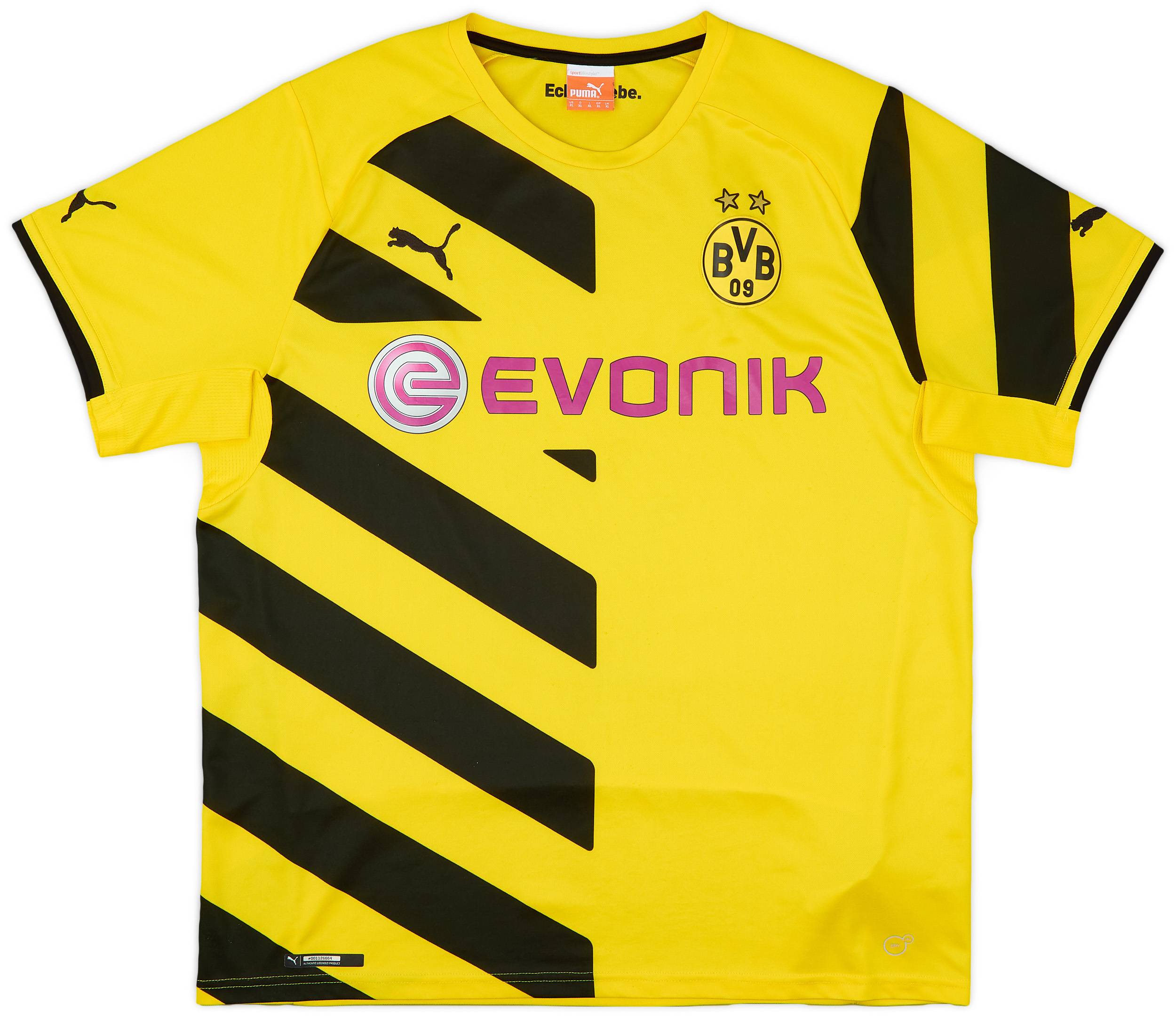 2014-15 Borussia Dortmund Home Shirt - 8/10 - (XL)
