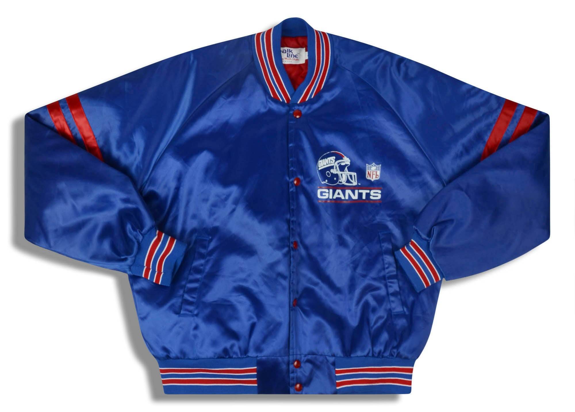 1990s New York Giants Chalk Line Varsity Jacket L