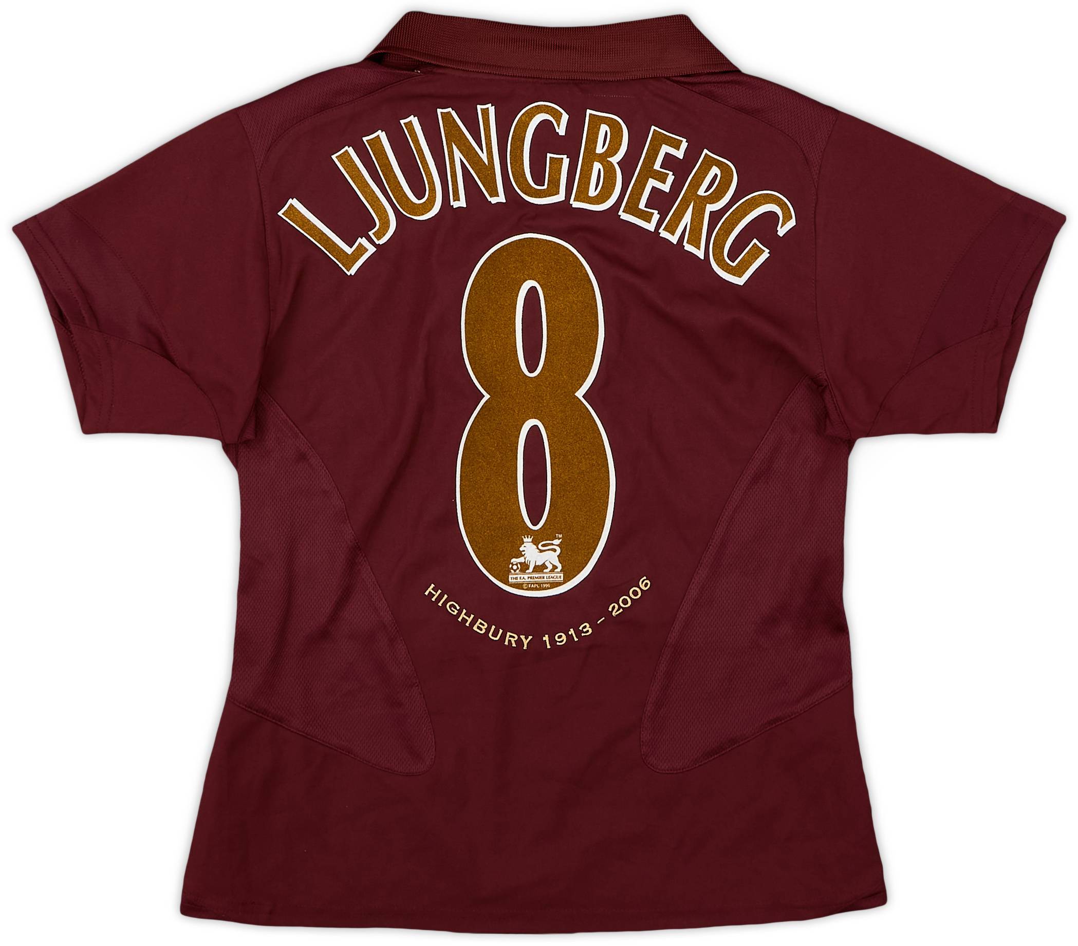 2005-06 Arsenal Home Shirt Ljungberg #8 - 9/10 - (Women's XS)