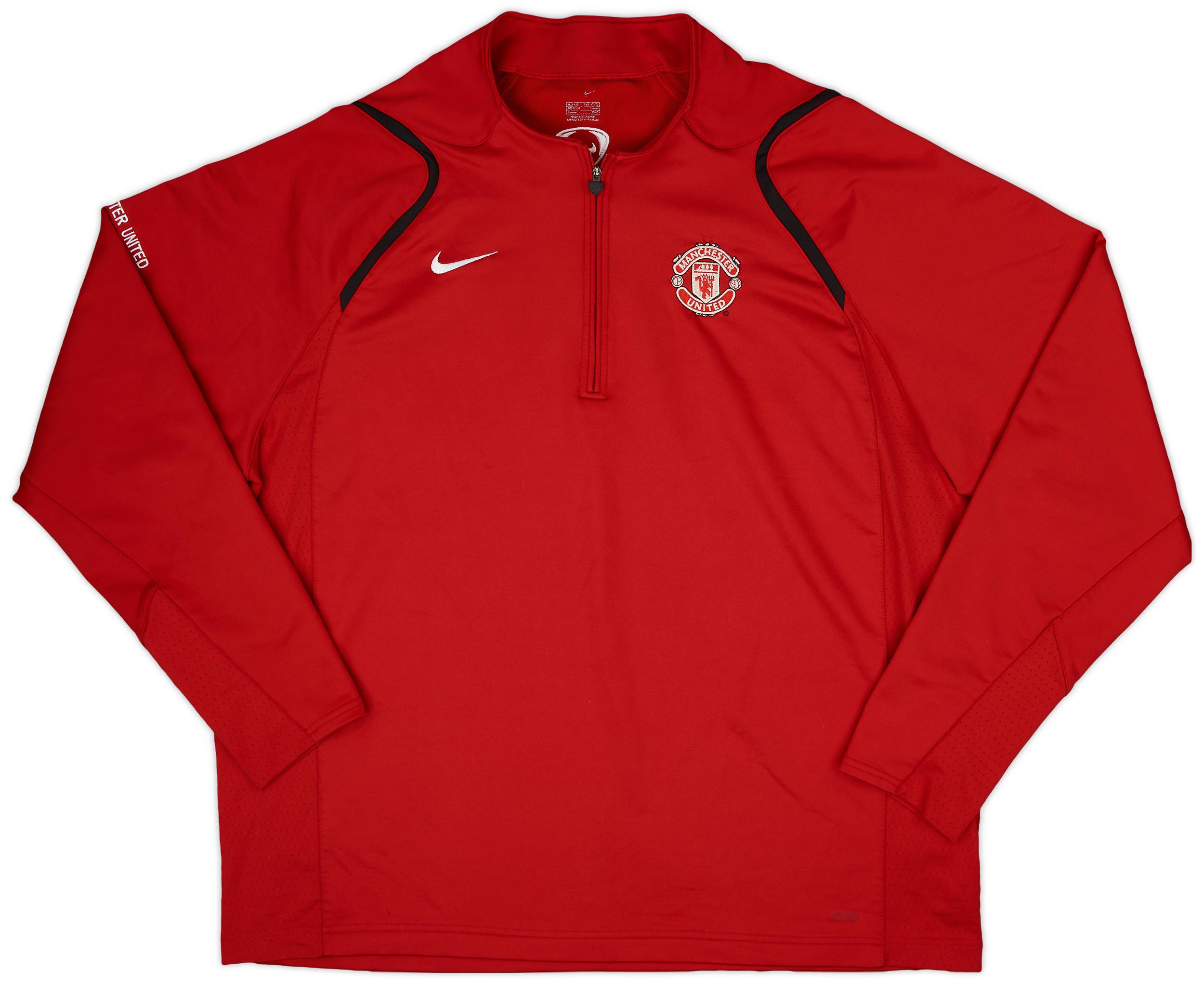 2006-07 Manchester United Nike 1/4 Zip Drill Top - 9/10 - (XXL)