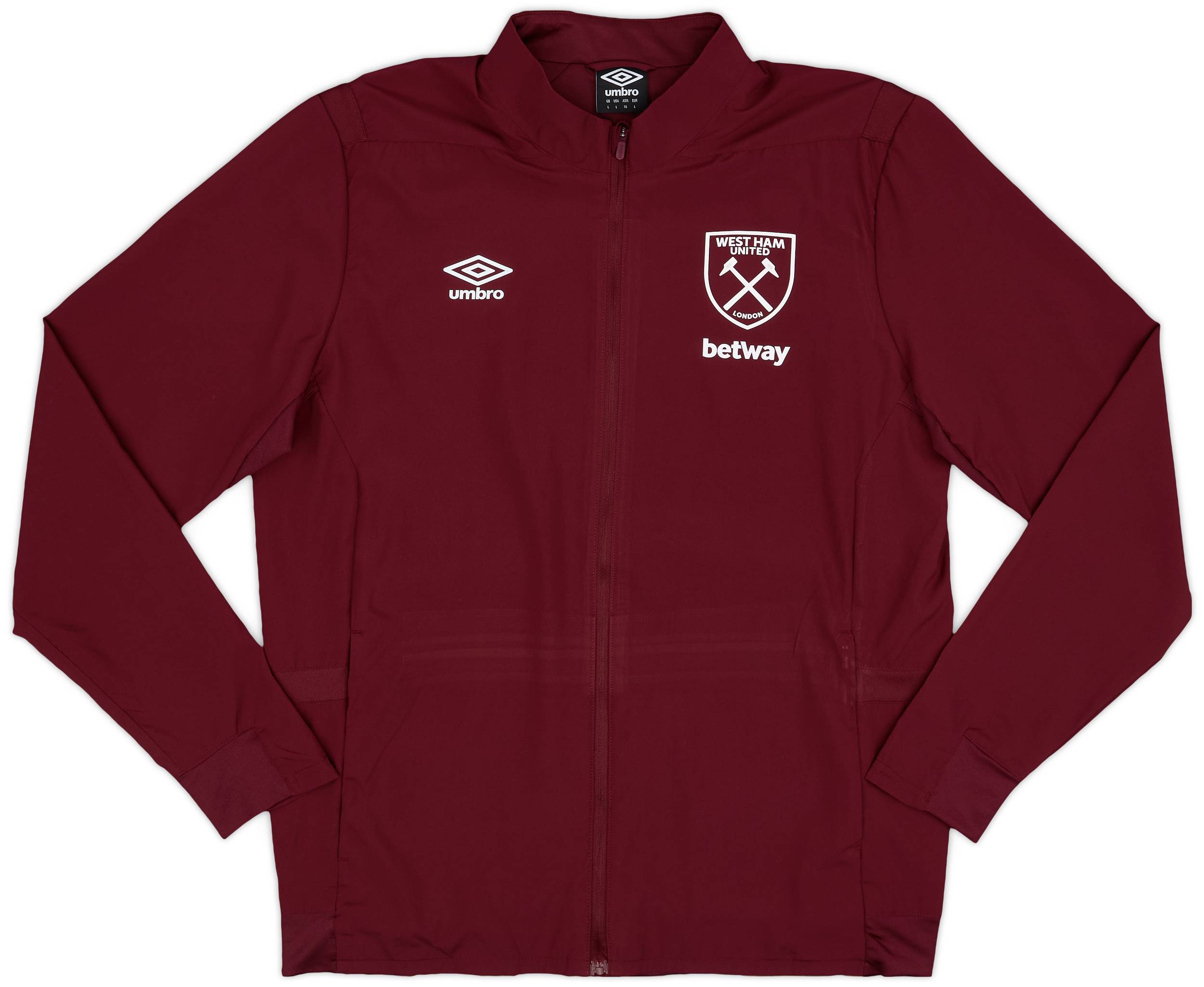 2023-24 West Ham Umbro Track Jacket - 9/10 - (M)