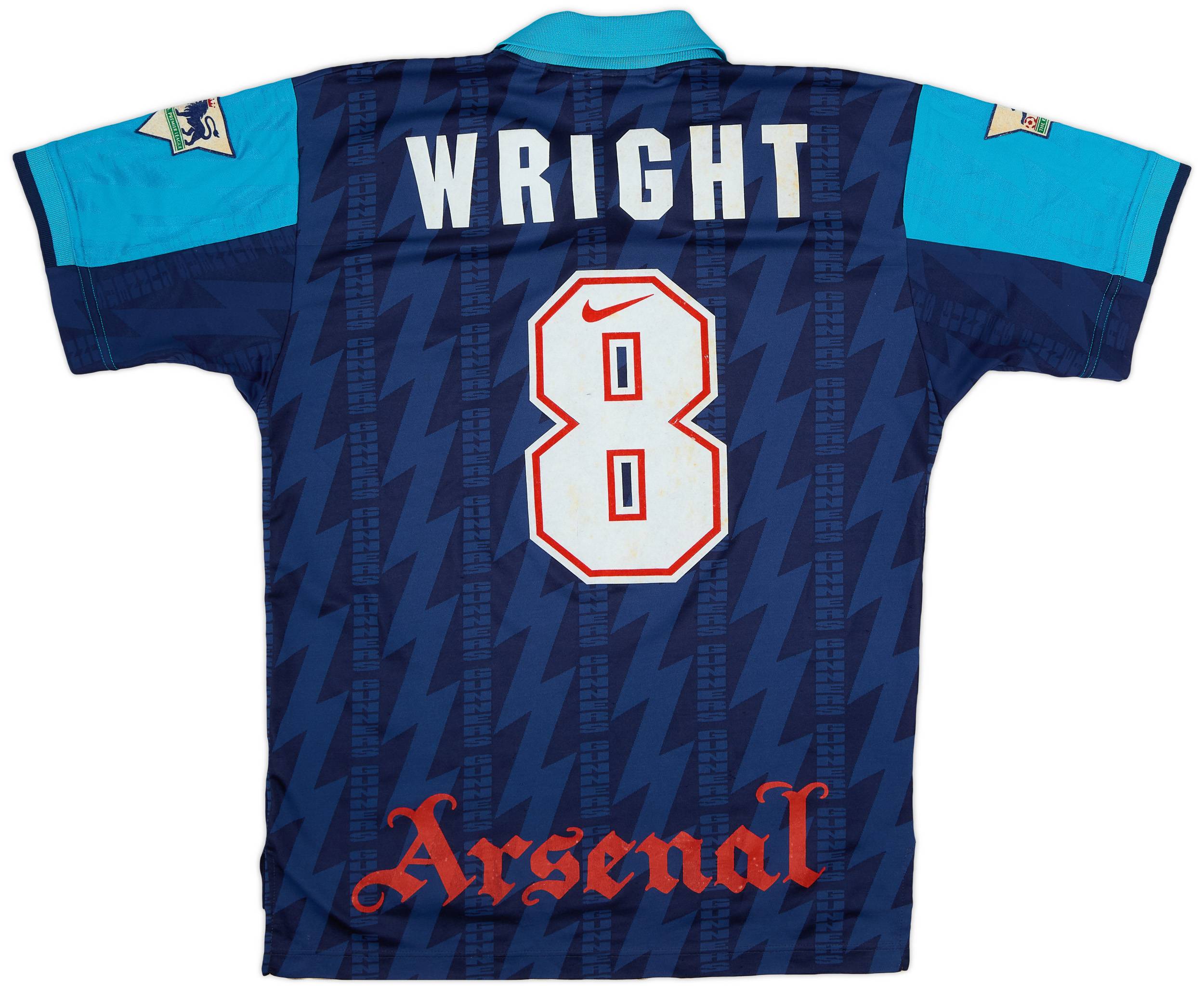 1994-95 Arsenal Away Shirt Wright #8 - 5/10 - (M)