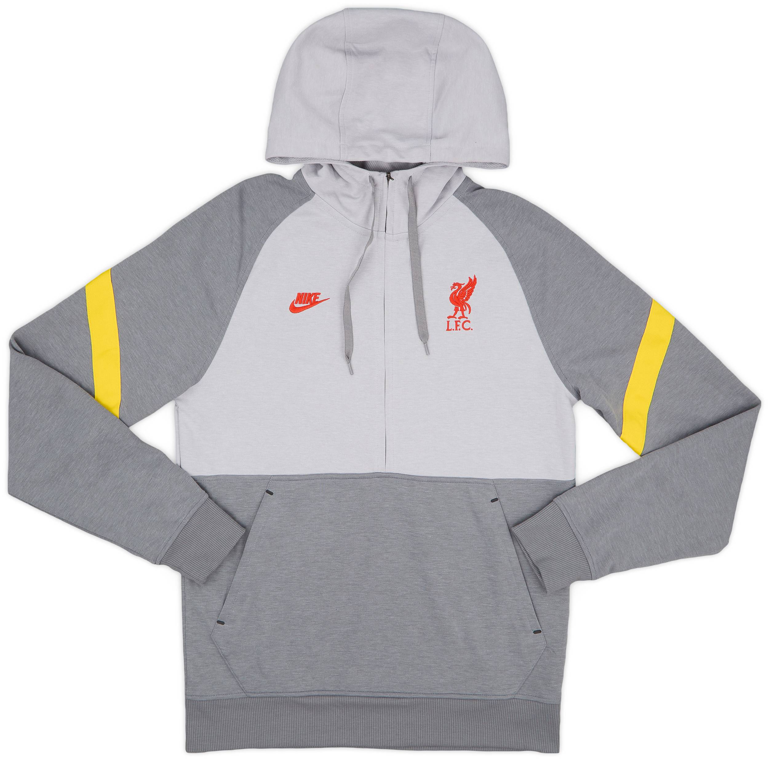 2021 22 Liverpool Nike 1 4 Zip Hooded Training Top 10 10 S
