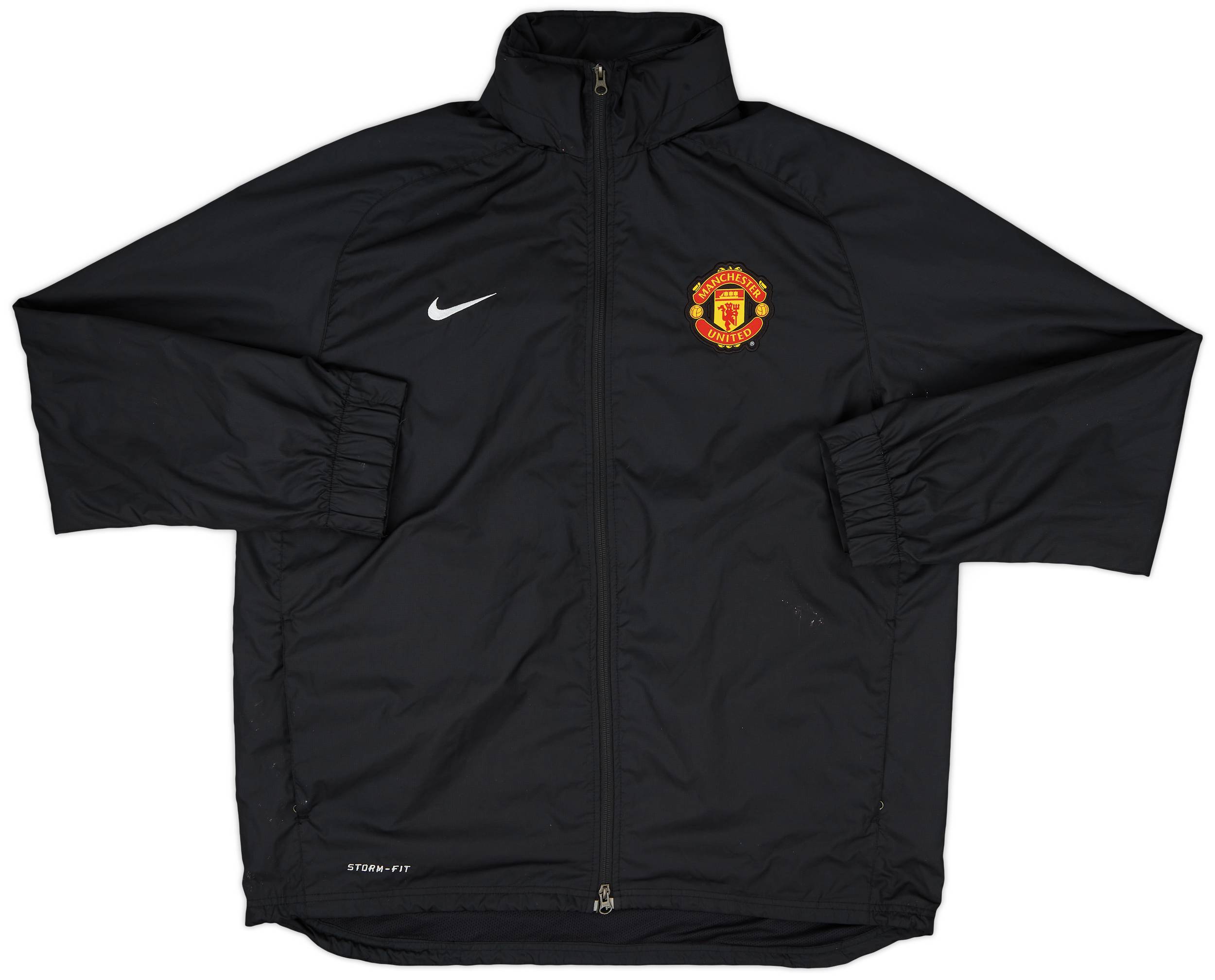 2011-12 Manchester United Nike Hooded Rain Jacket - 7/10 - (XL)