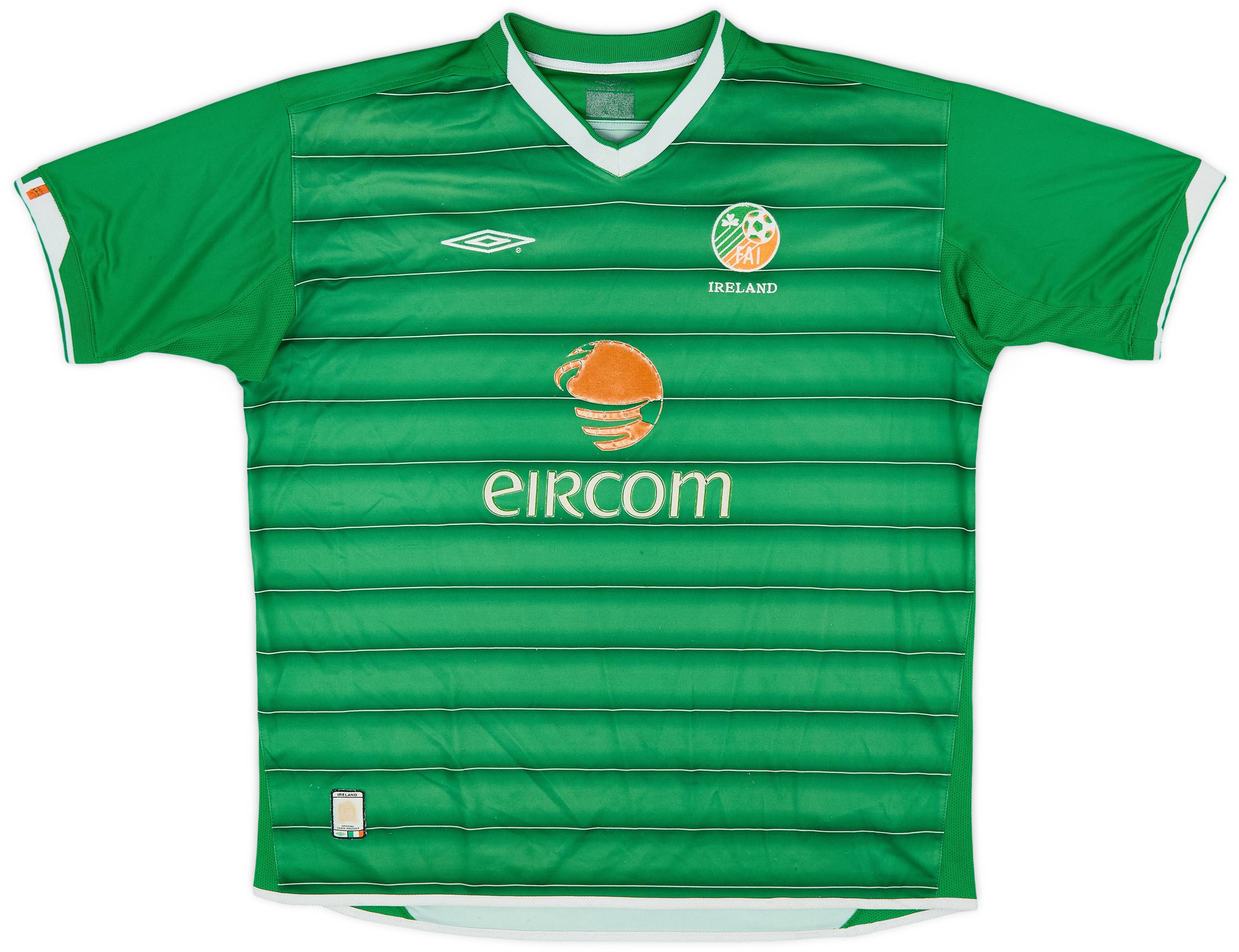IRELAND アイルランド Umbro ユニフォーム　2003-2004 2003-04 Ireland Home Shirt - 5/10 - (XXL)