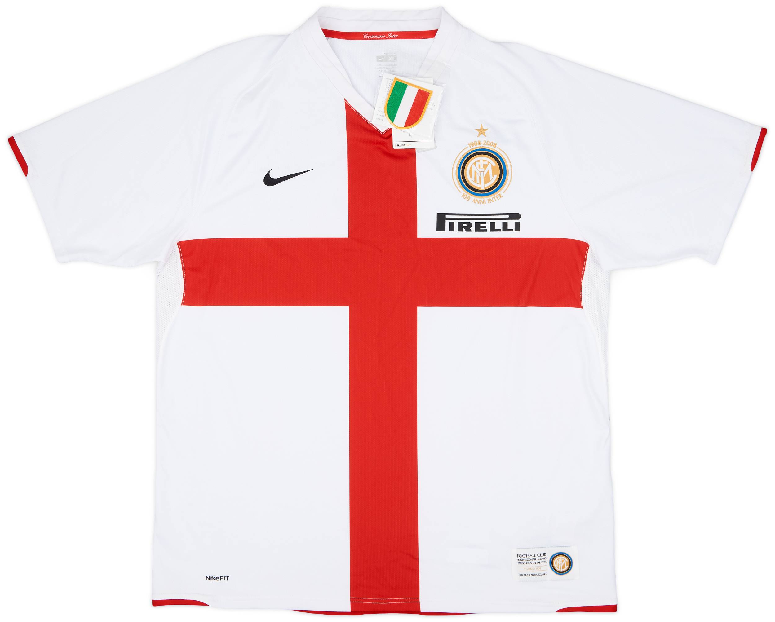 2007-08 Inter Milan Centenary Away Shirt (XL)
