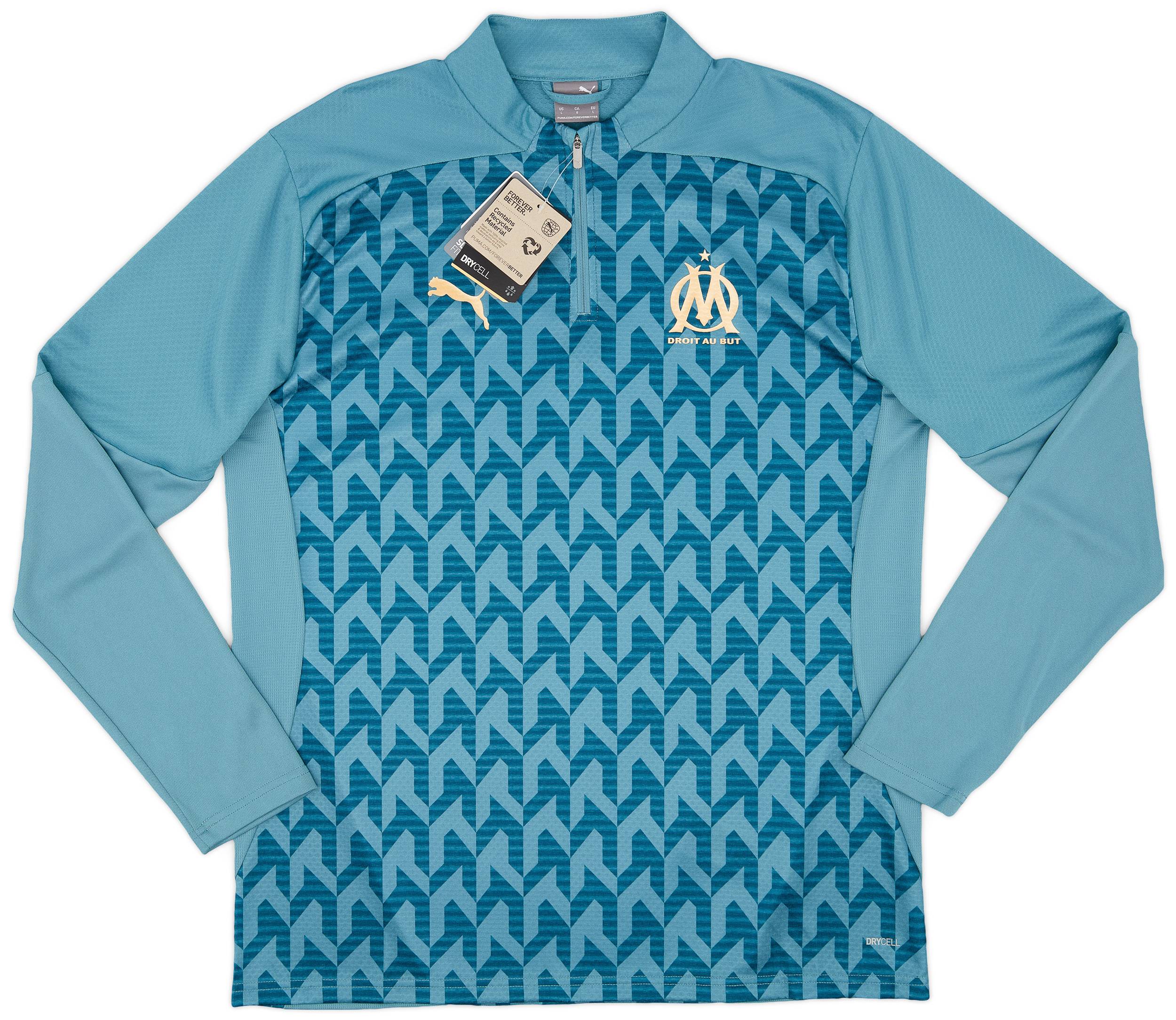 2024-25 Olympique Marseille Puma Pre-Match 1/4 Zip Training Top